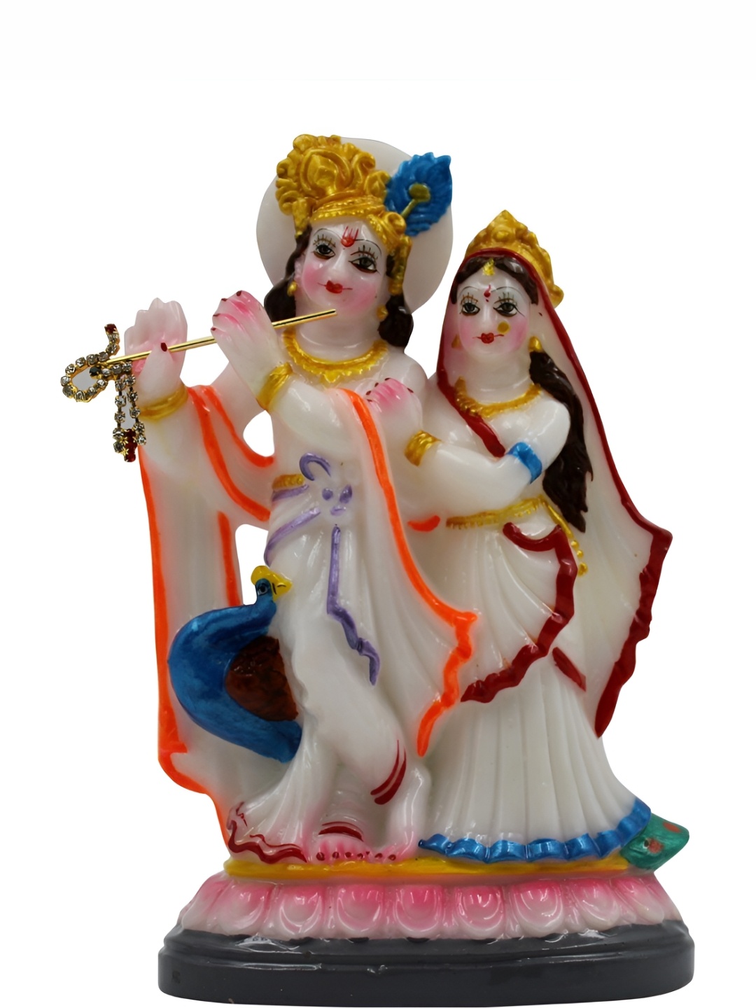 

ESVAR STONECRAFT White and GoldToned Religious Idol Showpiece