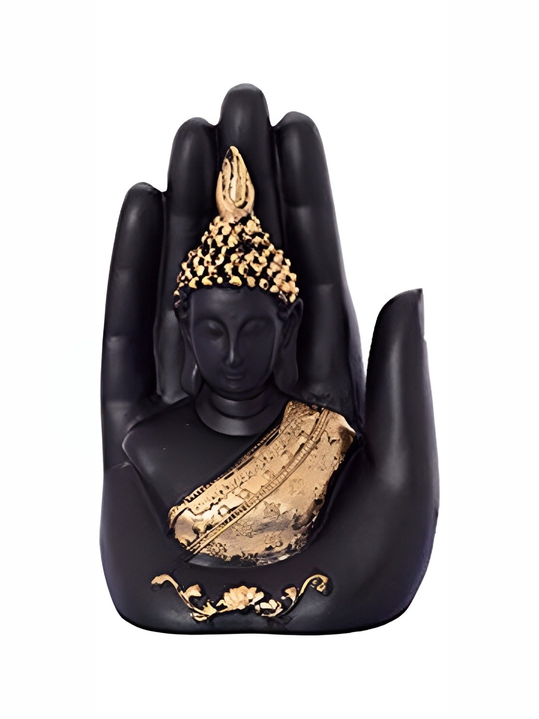 

ESVAR STONECRAFT Black Buddha Figurine Showpiece