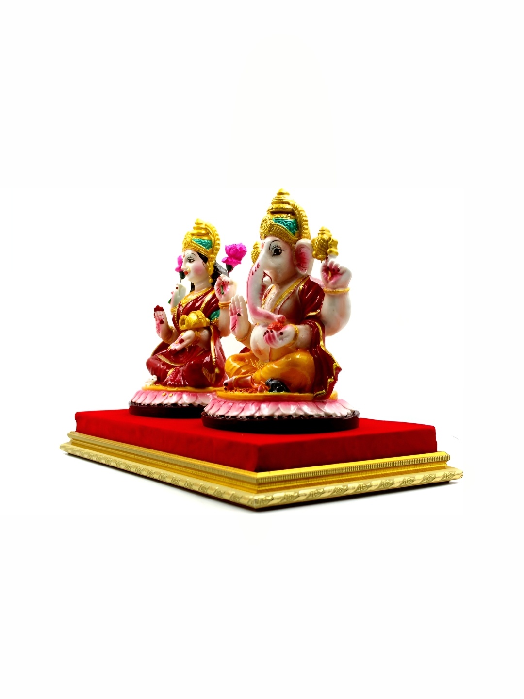 

ESVAR STONECRAFT White and Yellow Religious Idol Showpiece