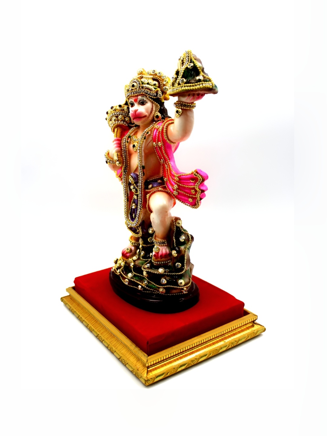 

ESVAR STONECRAFT Red Religious Idol Decorative Showpiece