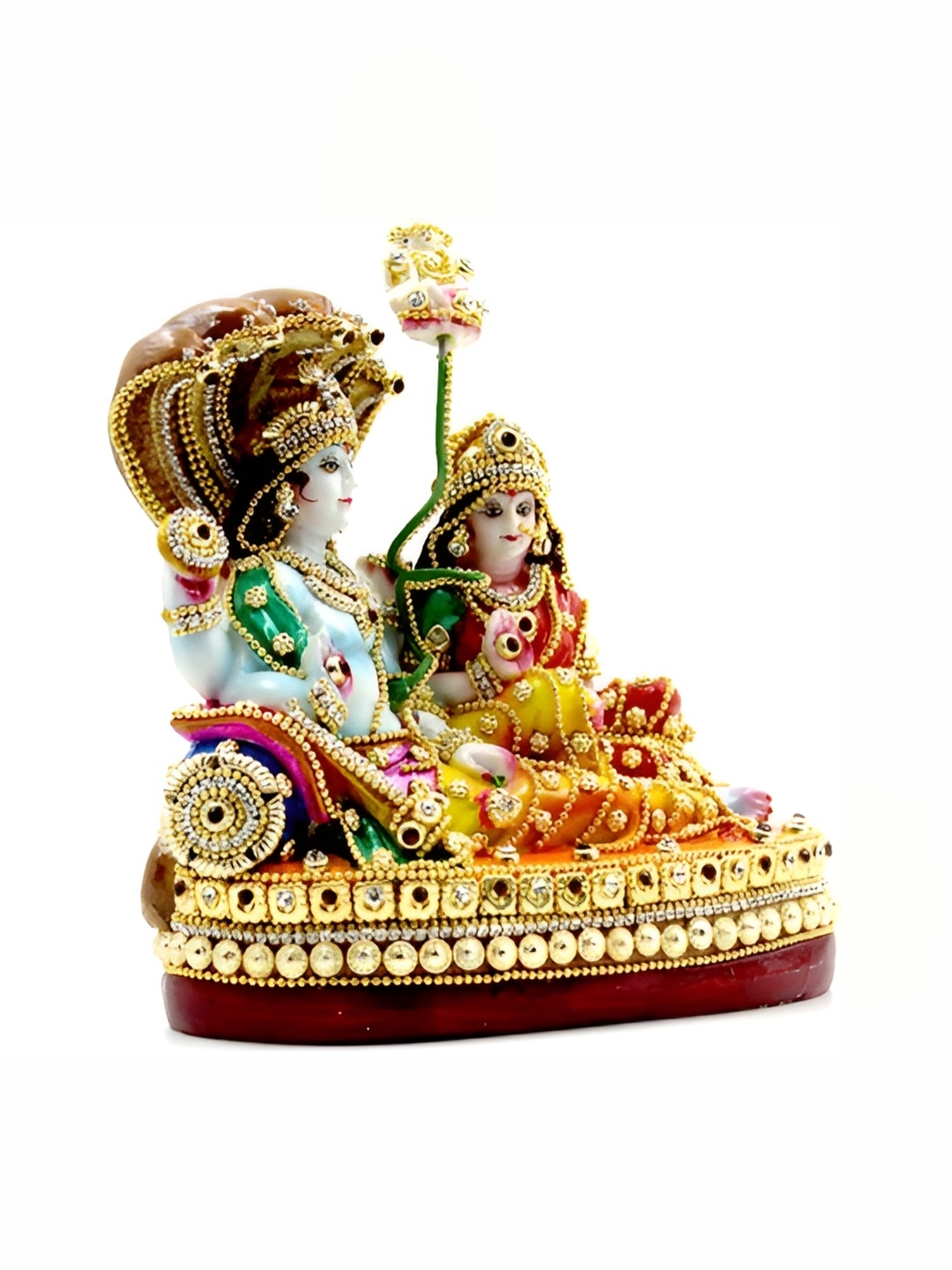 

ESVAR STONECRAFT White and GoldToned Religious Idol Showpiece