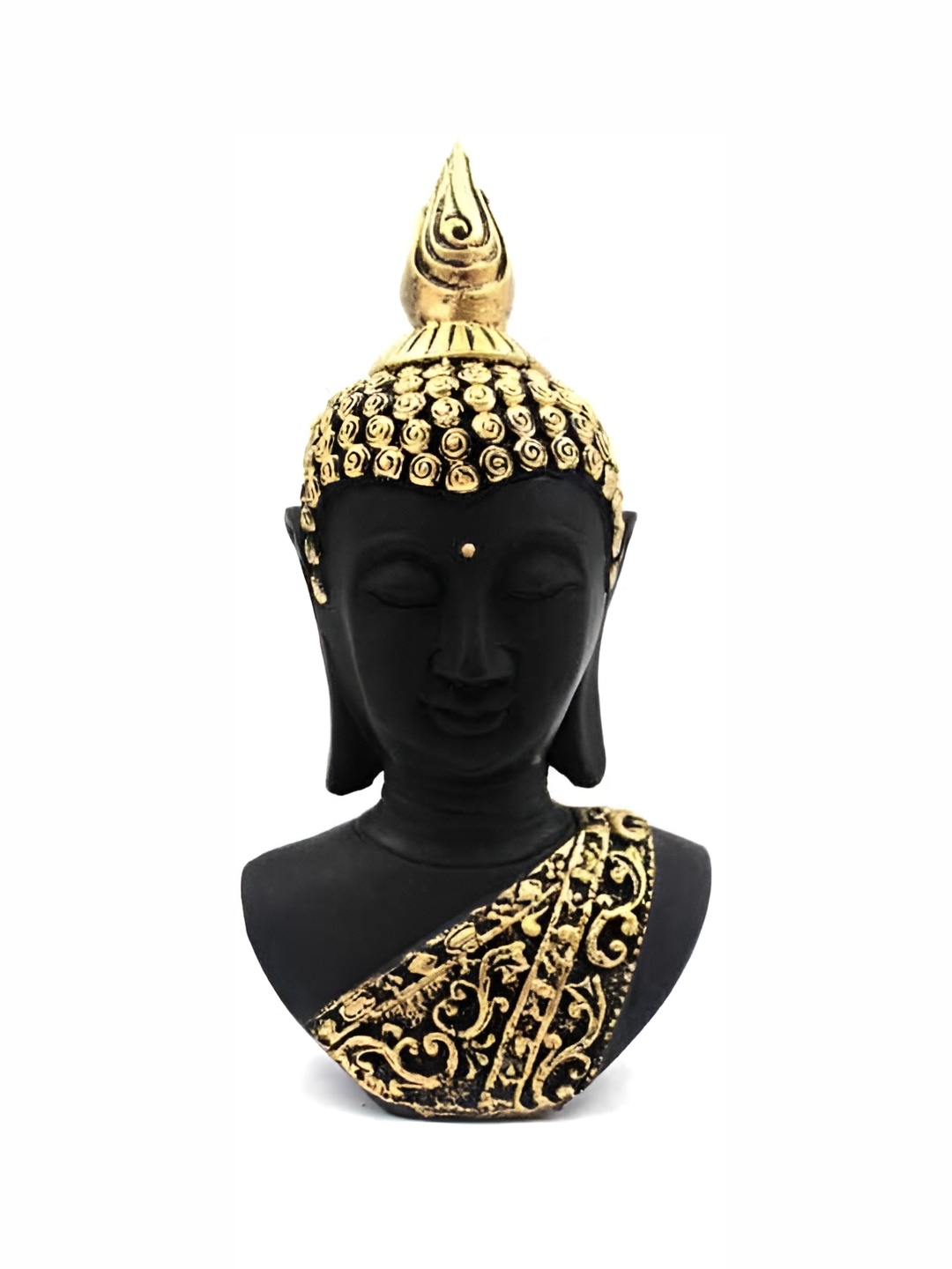 

ESVAR STONECRAFT Black Buddha Figurine Showpiece