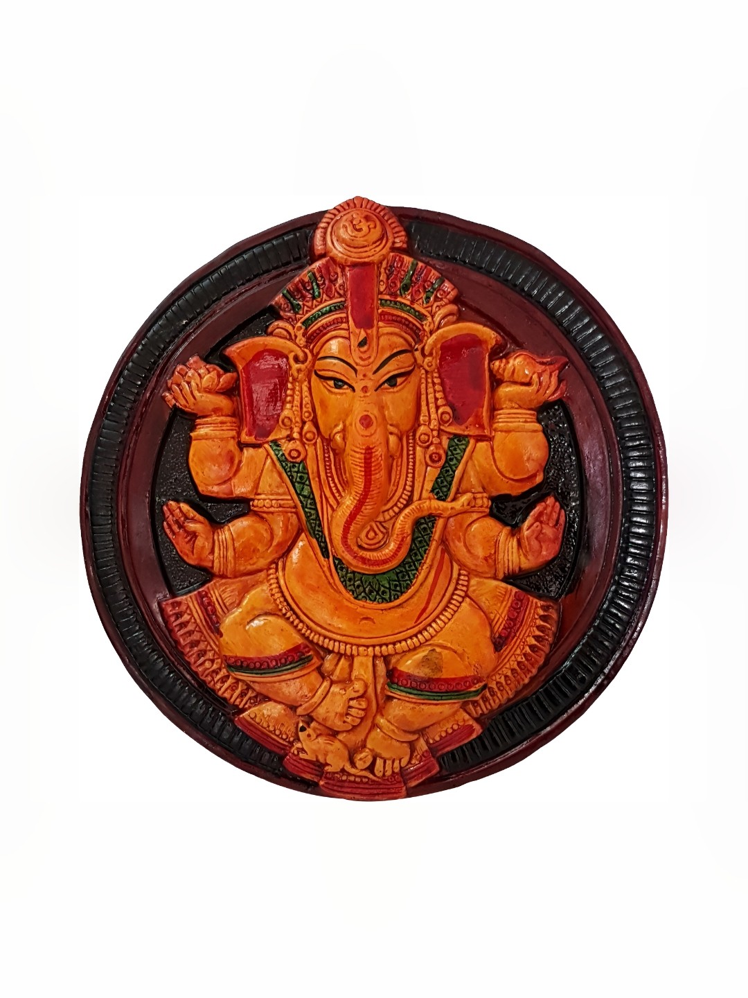 

ESVAR STONECRAFT Brown Shri Ganesh statue Religious Showpiece