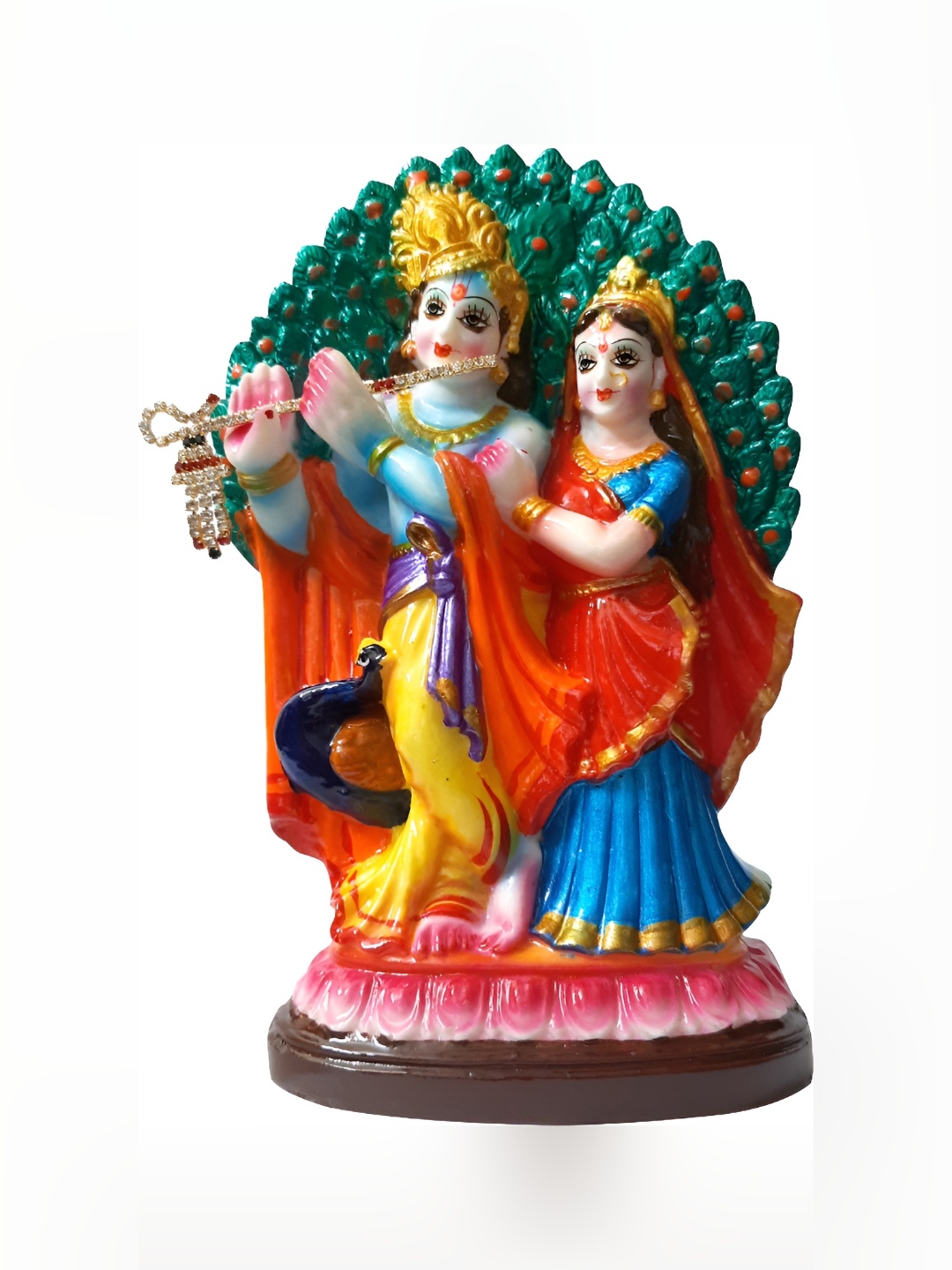 

ESVAR STONECRAFT Green and Blue Religious Idol Showpiece