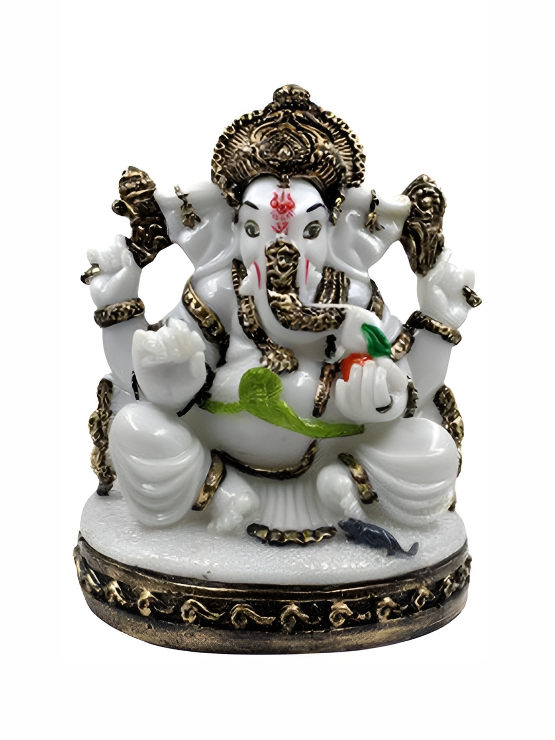 

ESVAR STONECRAFT White & Copper Toned Religious Idol Showpiece