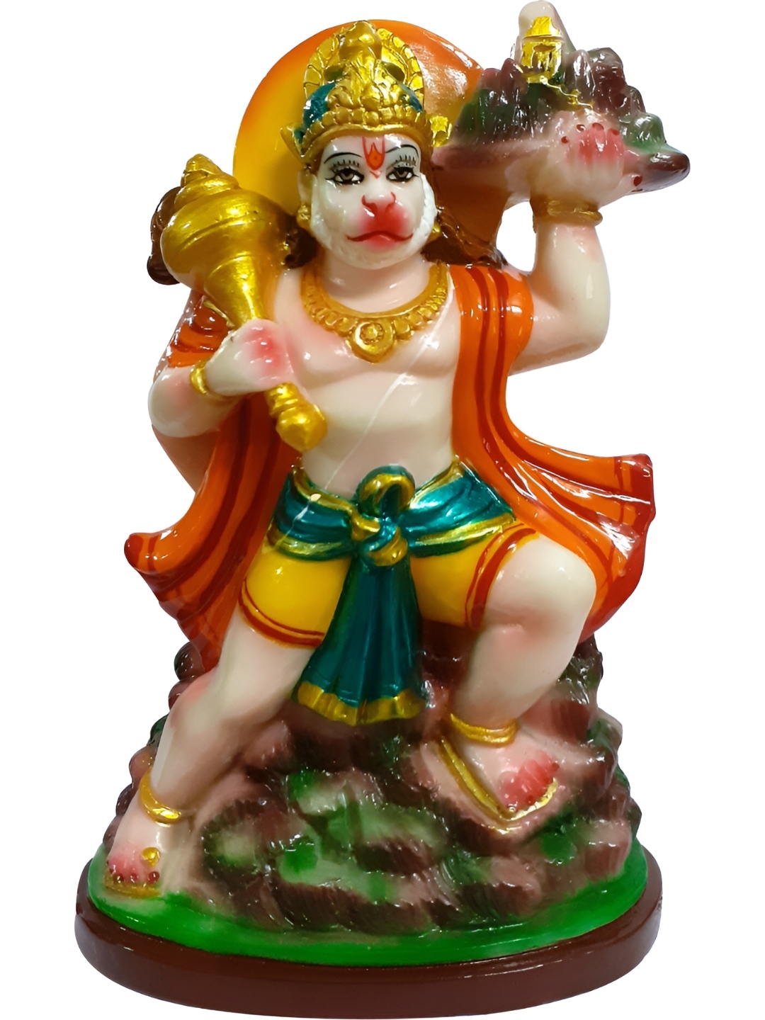 

ESVAR STONECRAFT White Lord Hanuman Religious Showpiece