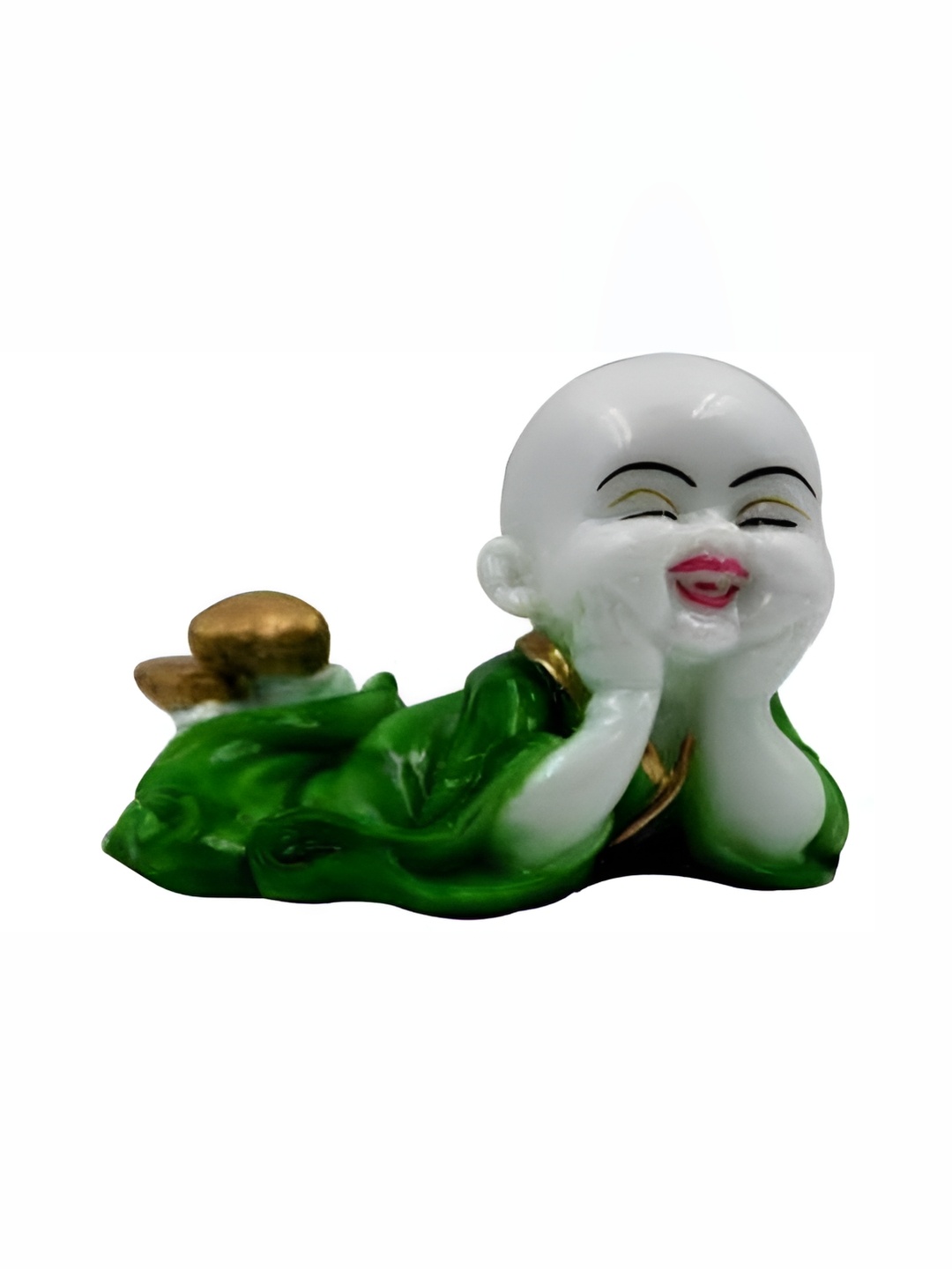 ESVAR STONECRAFT White & Green Religious Idol Showpiece