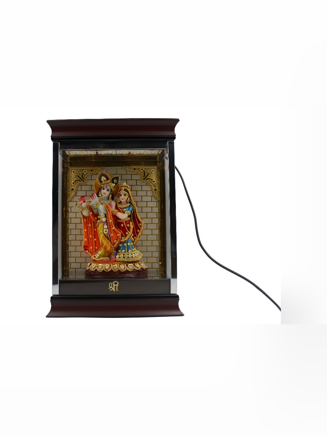 

ESVAR STONECRAFT Red & Gold Toned Religious Idol Showpiece
