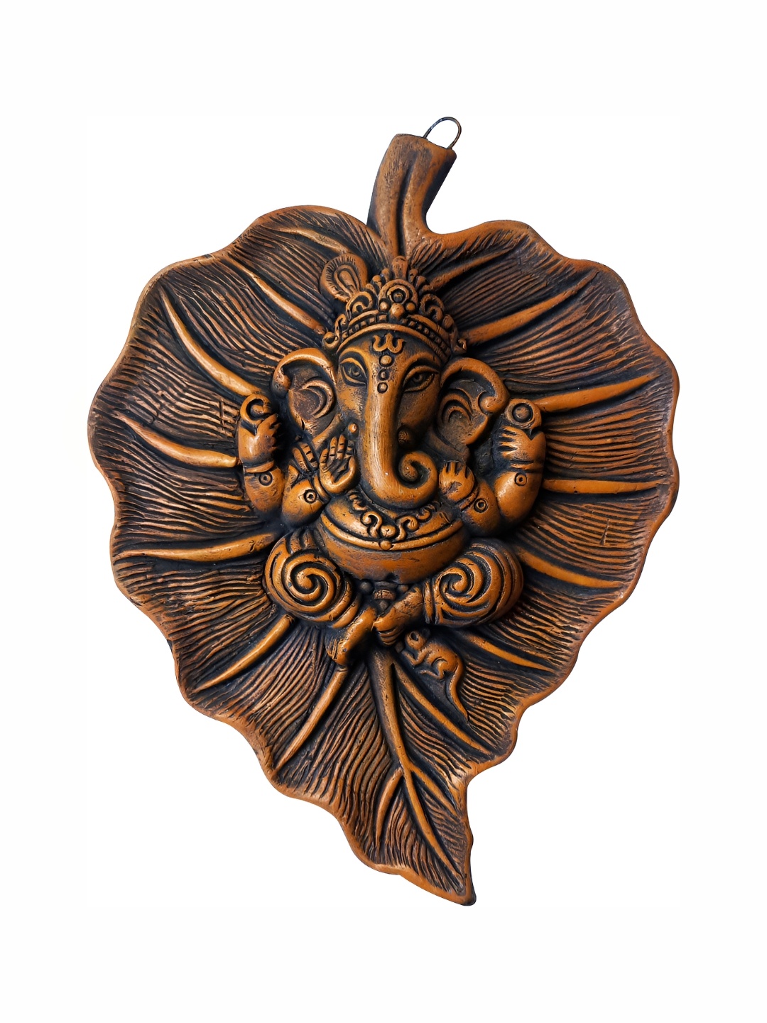 

ESVAR STONECRAFT Brown Lord Ganesh Decorative Showpiece