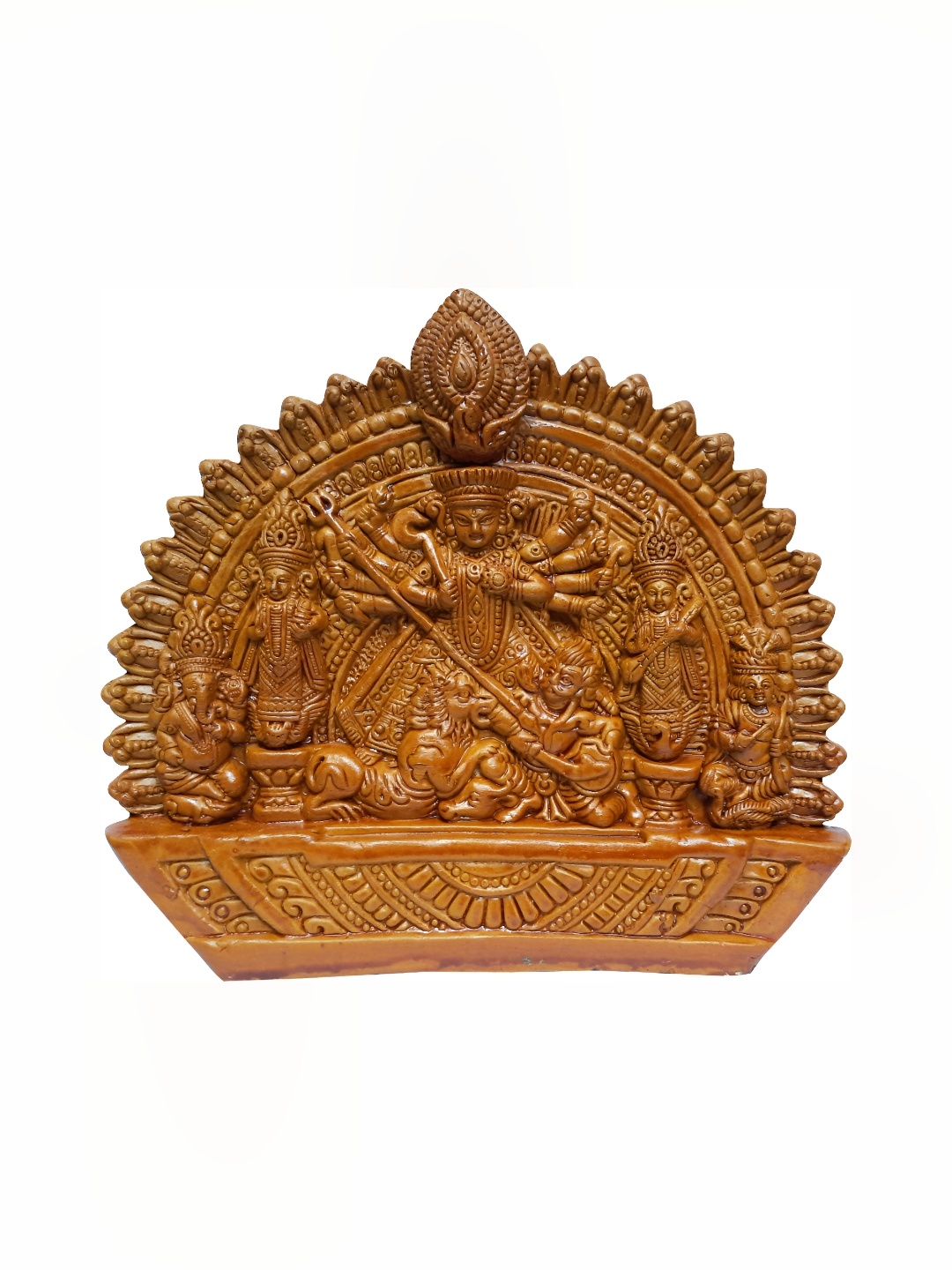 

ESVAR STONECRAFT Brown Terracotta Religious Figurine Showpiece