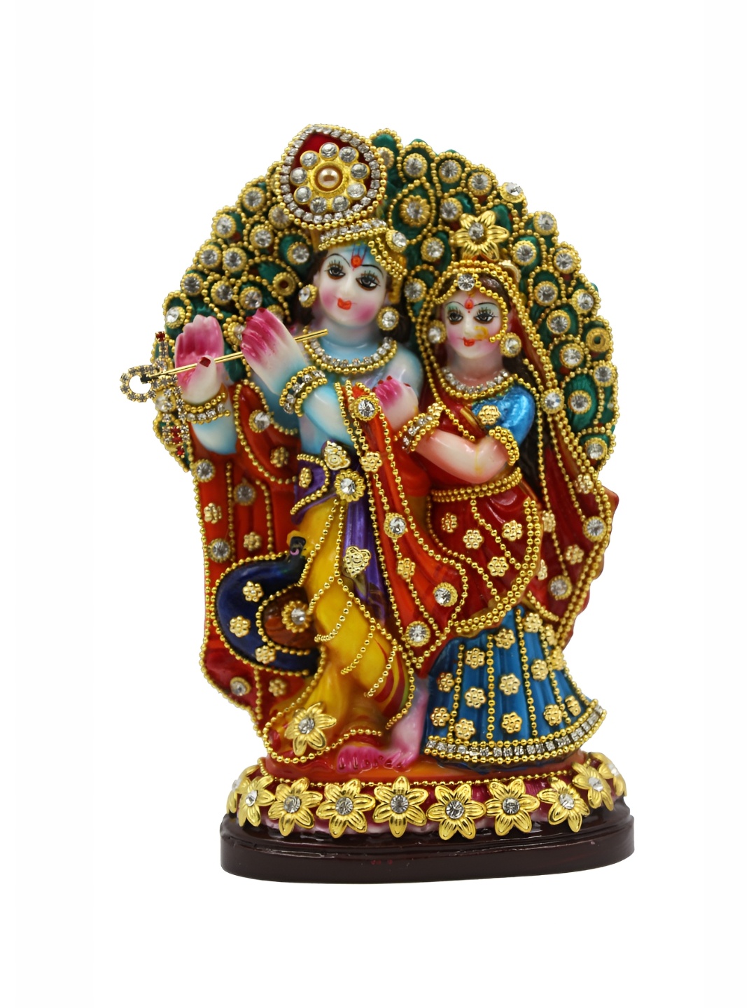 

ESVAR STONECRAFT Red & Yellow Religious Idol Showpiece
