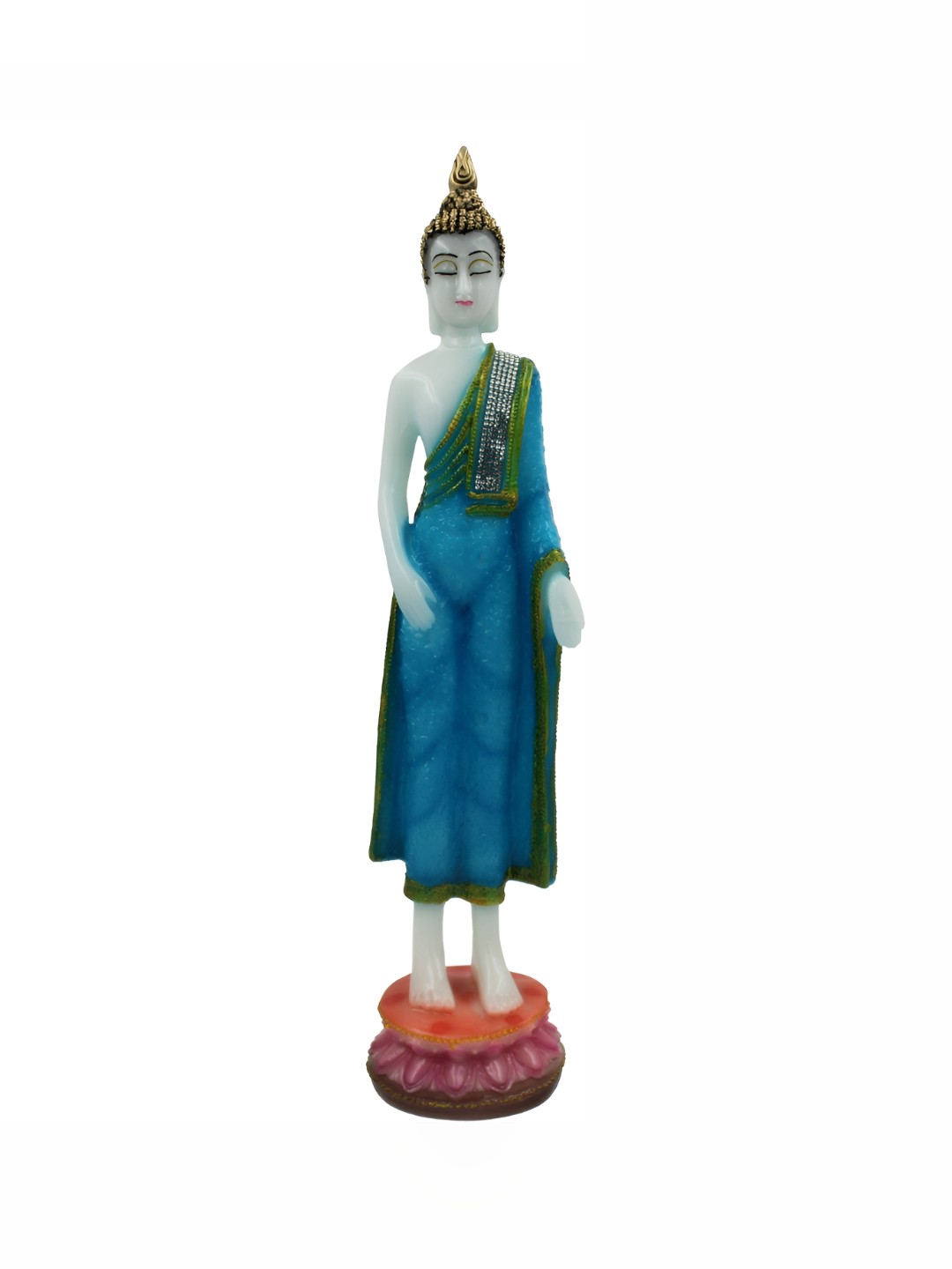 

ESVAR STONECRAFT Blue Buddha Idol Showpiece