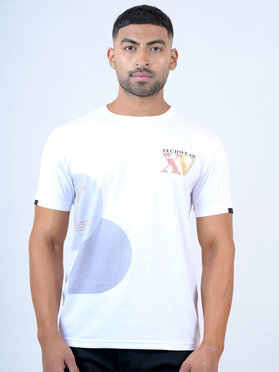 

Pontiac Typography Printed Regular Fit Cotton T-shirt, White