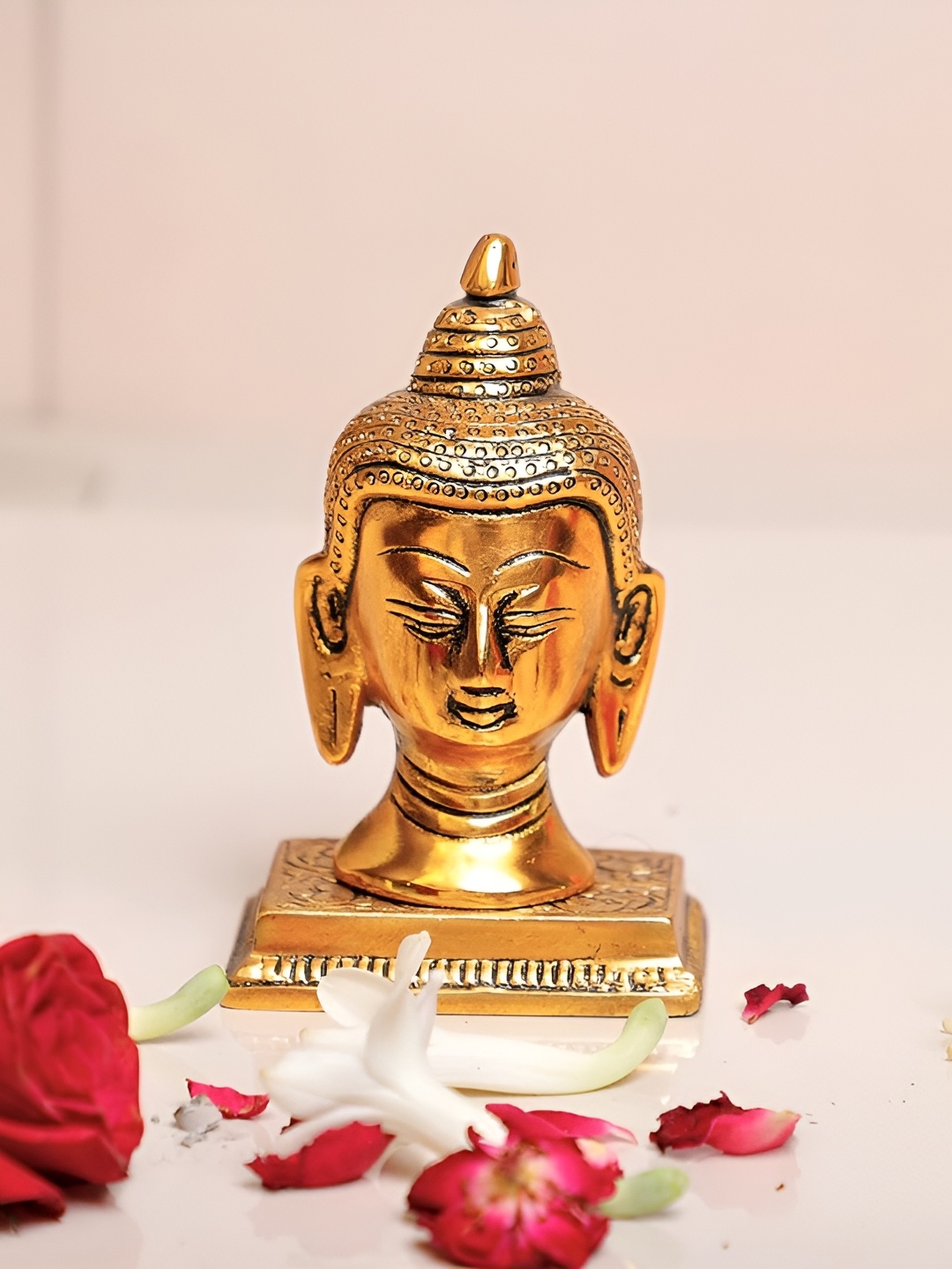 

Kridaykraft Gold-Toned Metal Small Buddha Showpiece