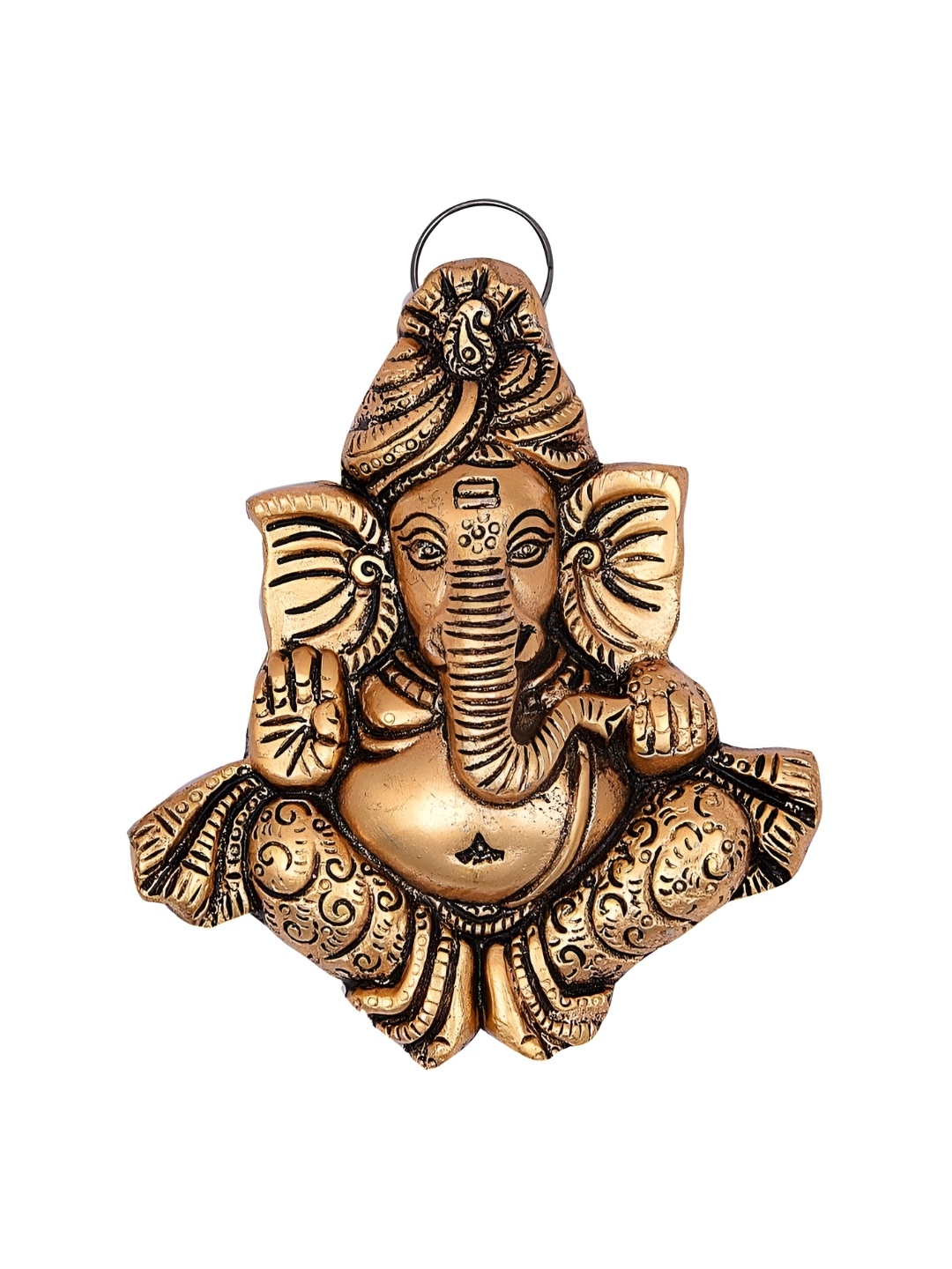 

Kridaykraft Gold Toned Metal Religious Idol Showpiece