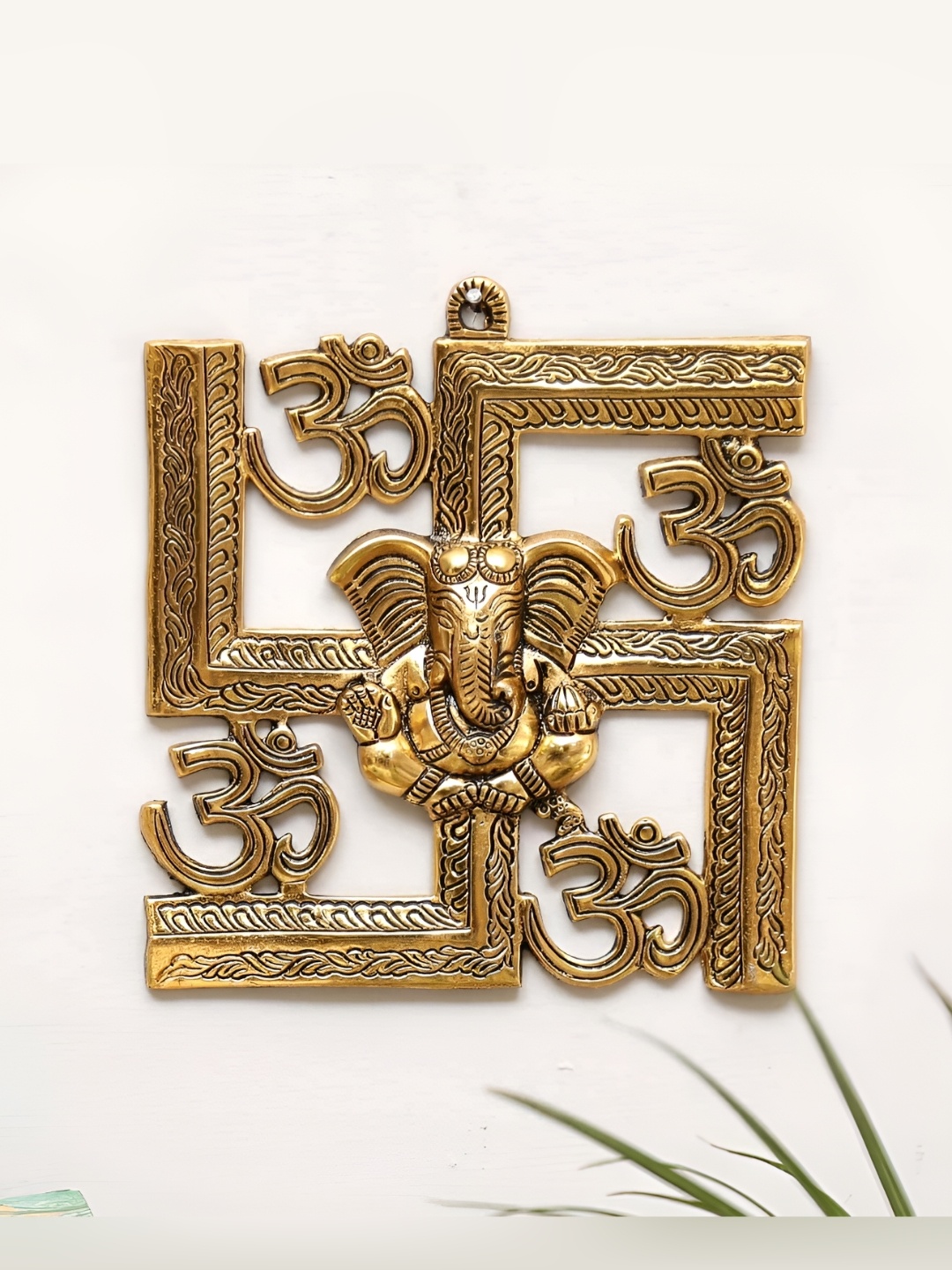 

Kridaykraft Gold Toned Religious Idol Showpiece