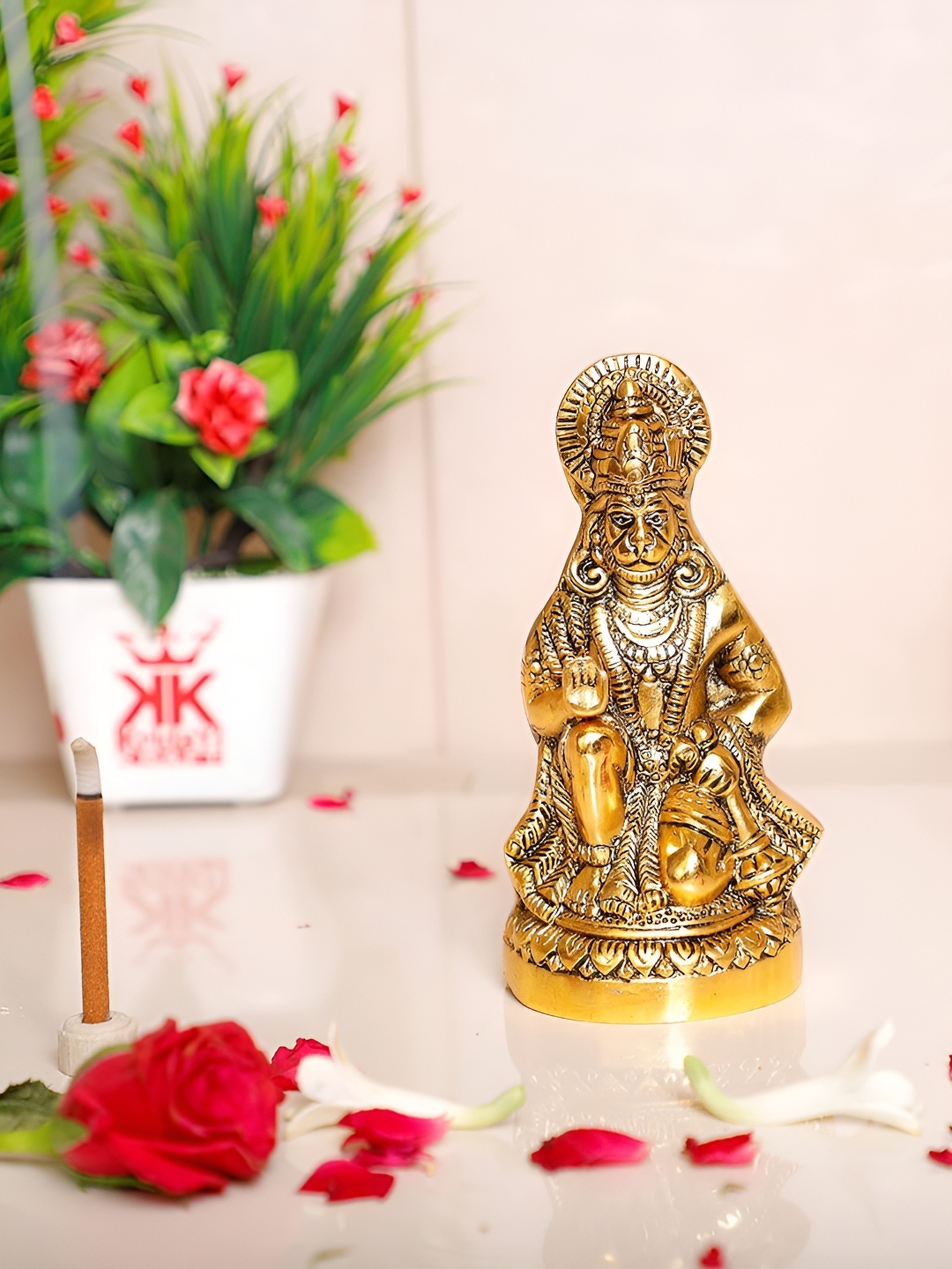 

Kridaykraft Gold Toned Idol Showpiece