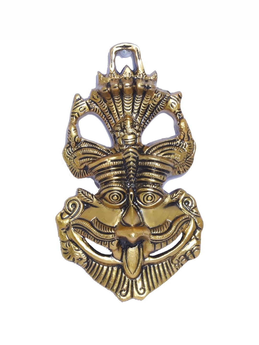 

Kridaykraft Gold Toned Metal Religious Idol Showpiece