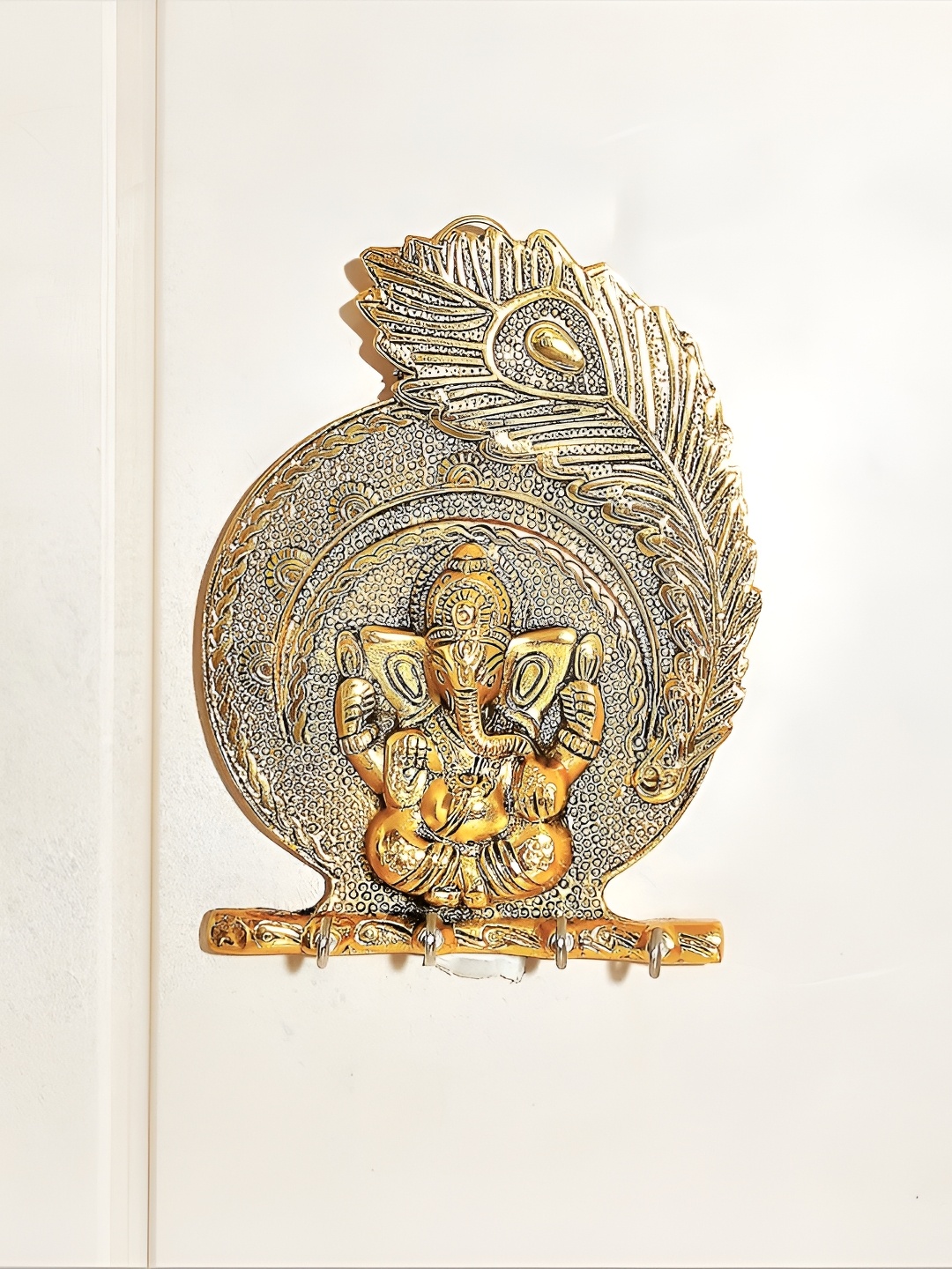 

Kridaykraft Gold-Toned Metal Small Idol Showpiece