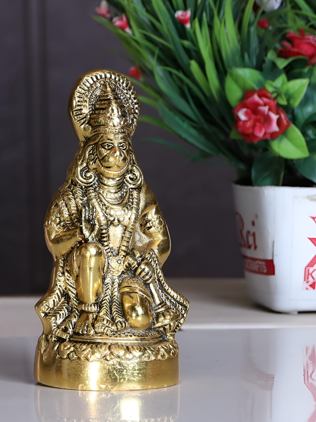 

Kridaykraft Gold Toned Idol Showpiece