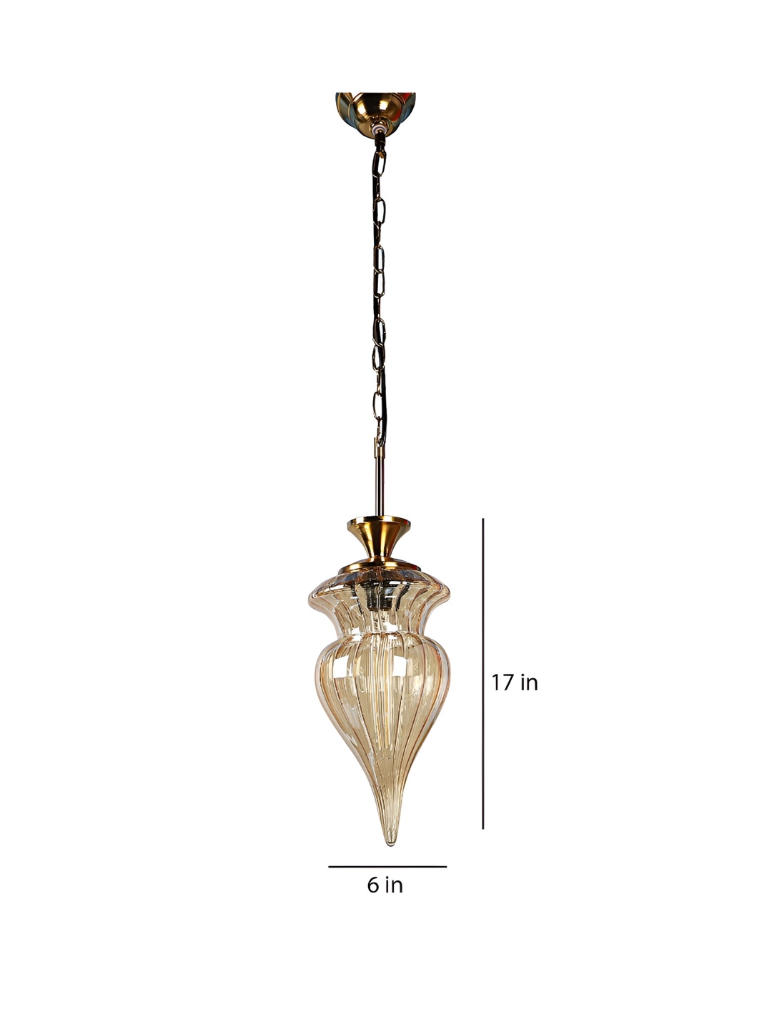 

ELIANTE Gold Toned Iron Contemporary Ceiling Lamp