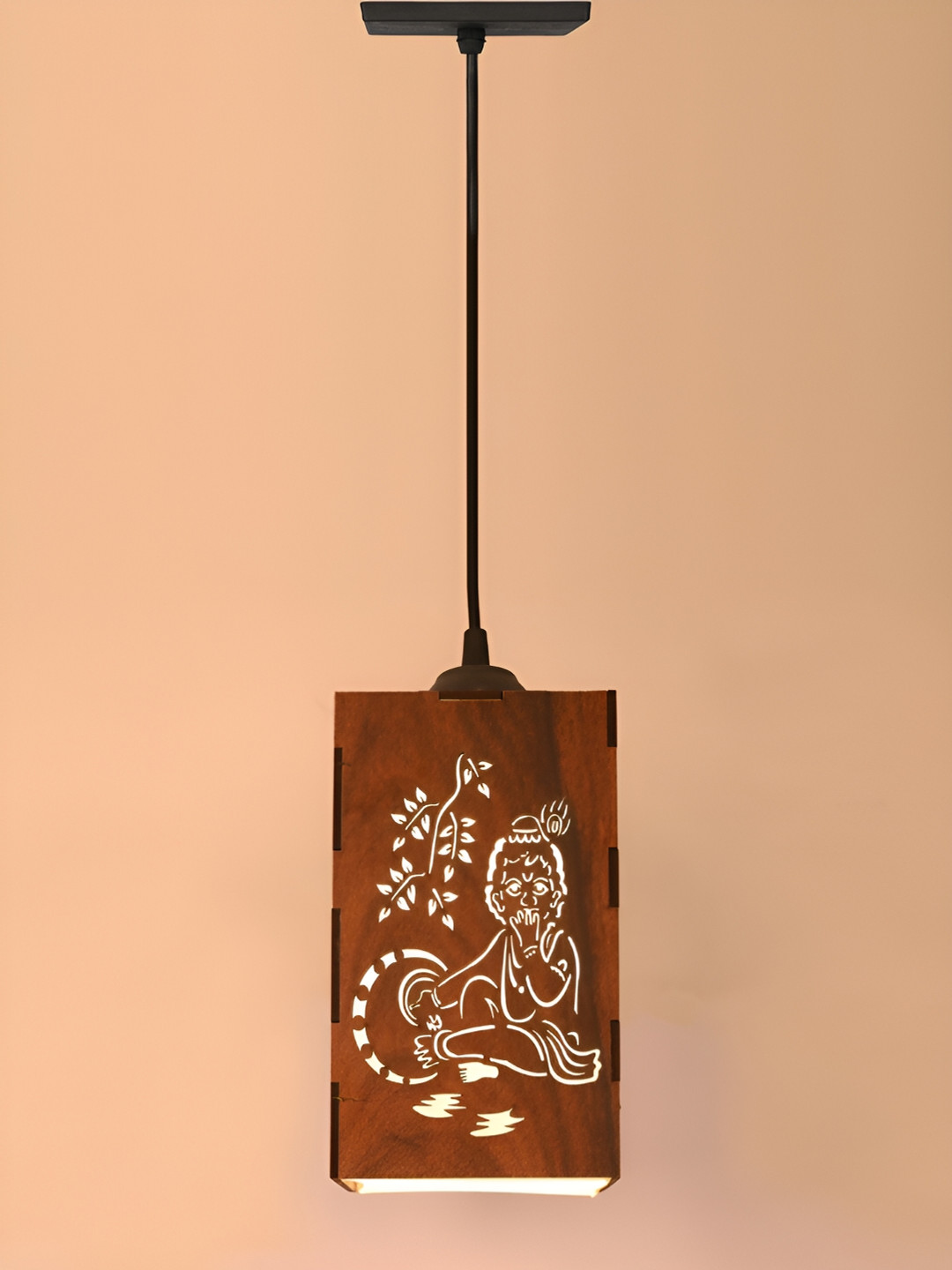 

Gojeeva Brown & White 4 Pieces Textured Contemporary Ceiling Lamps