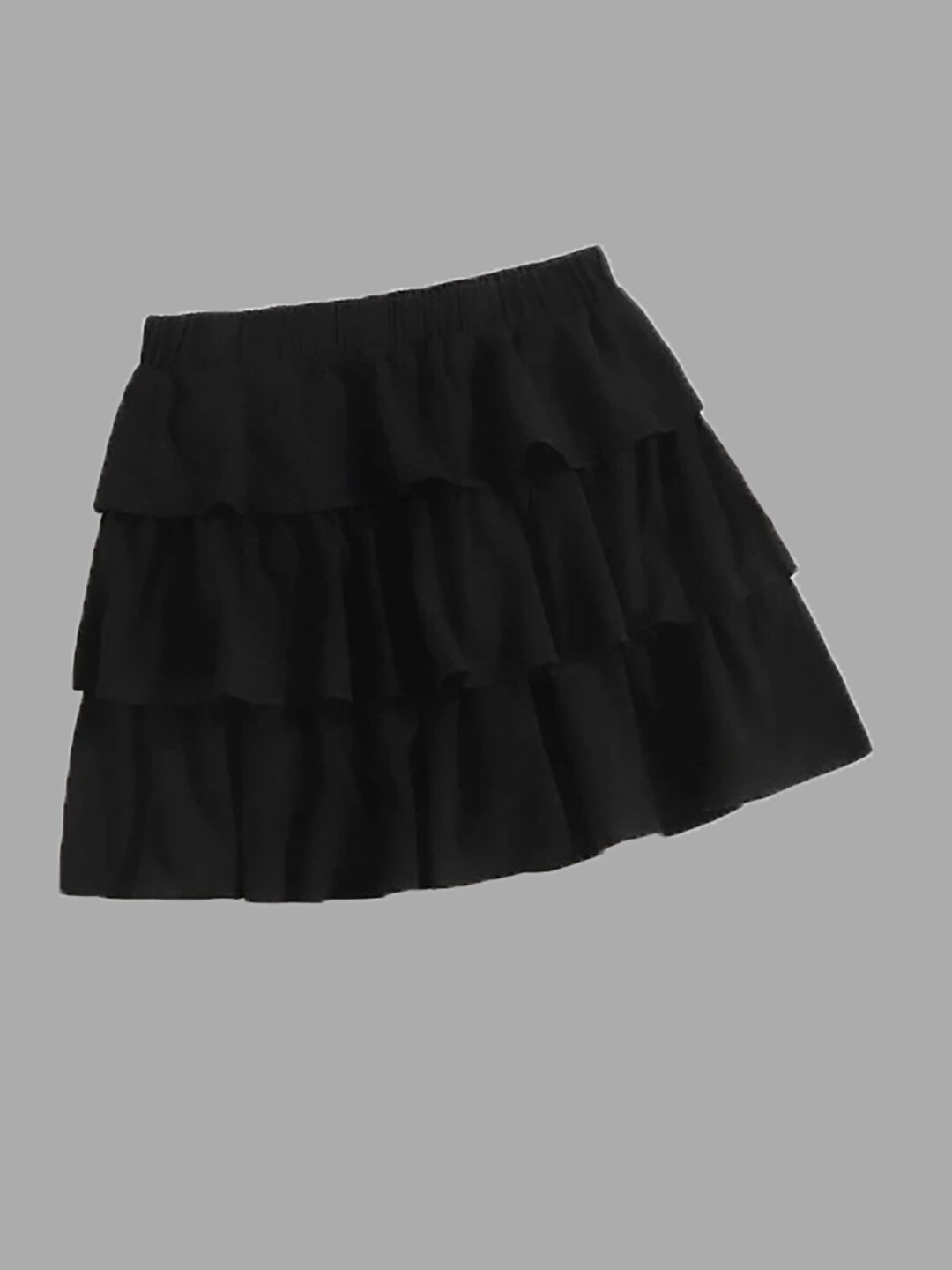 

BAESD Girls High Rise Knee Length Flared Skirts, Black