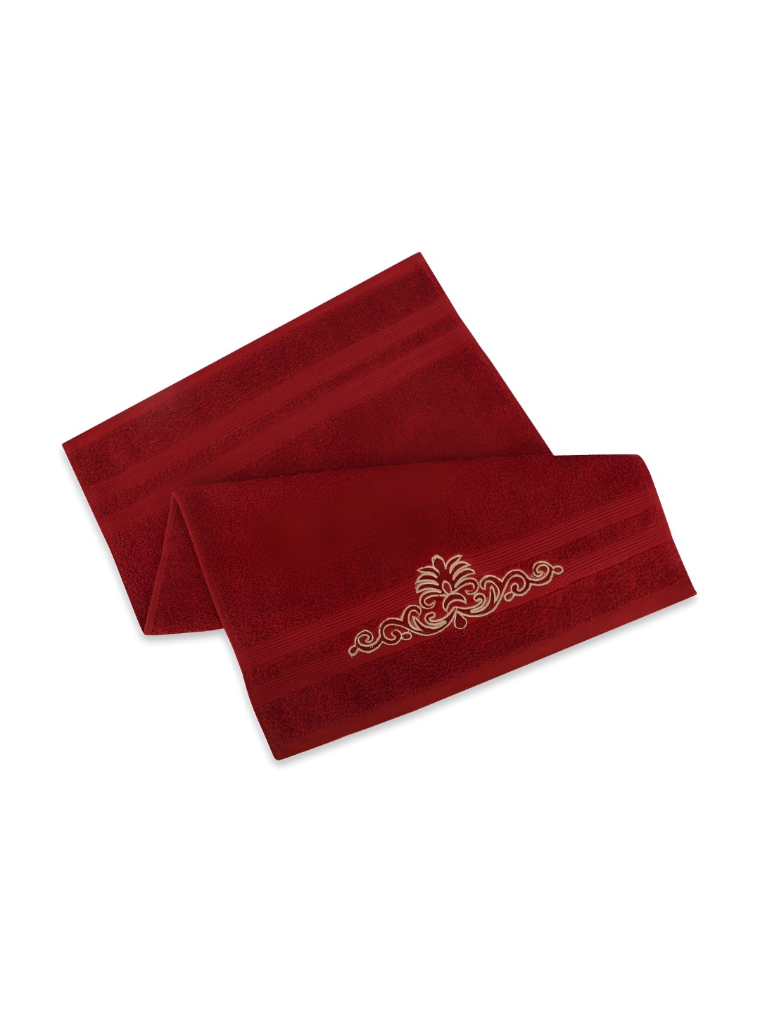 

LUSH & BEYOND Maroon 3 Piece Self Design Cotton 500 GSM Towel Set