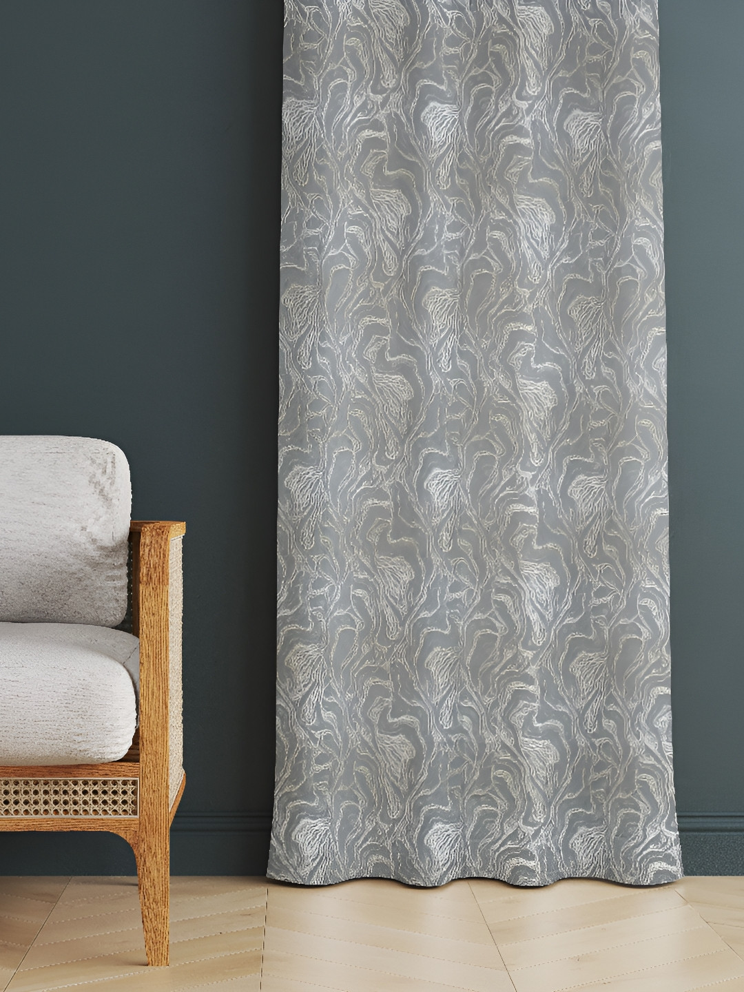 

LAFIONA Grey Room Darkening Long Door Curtain