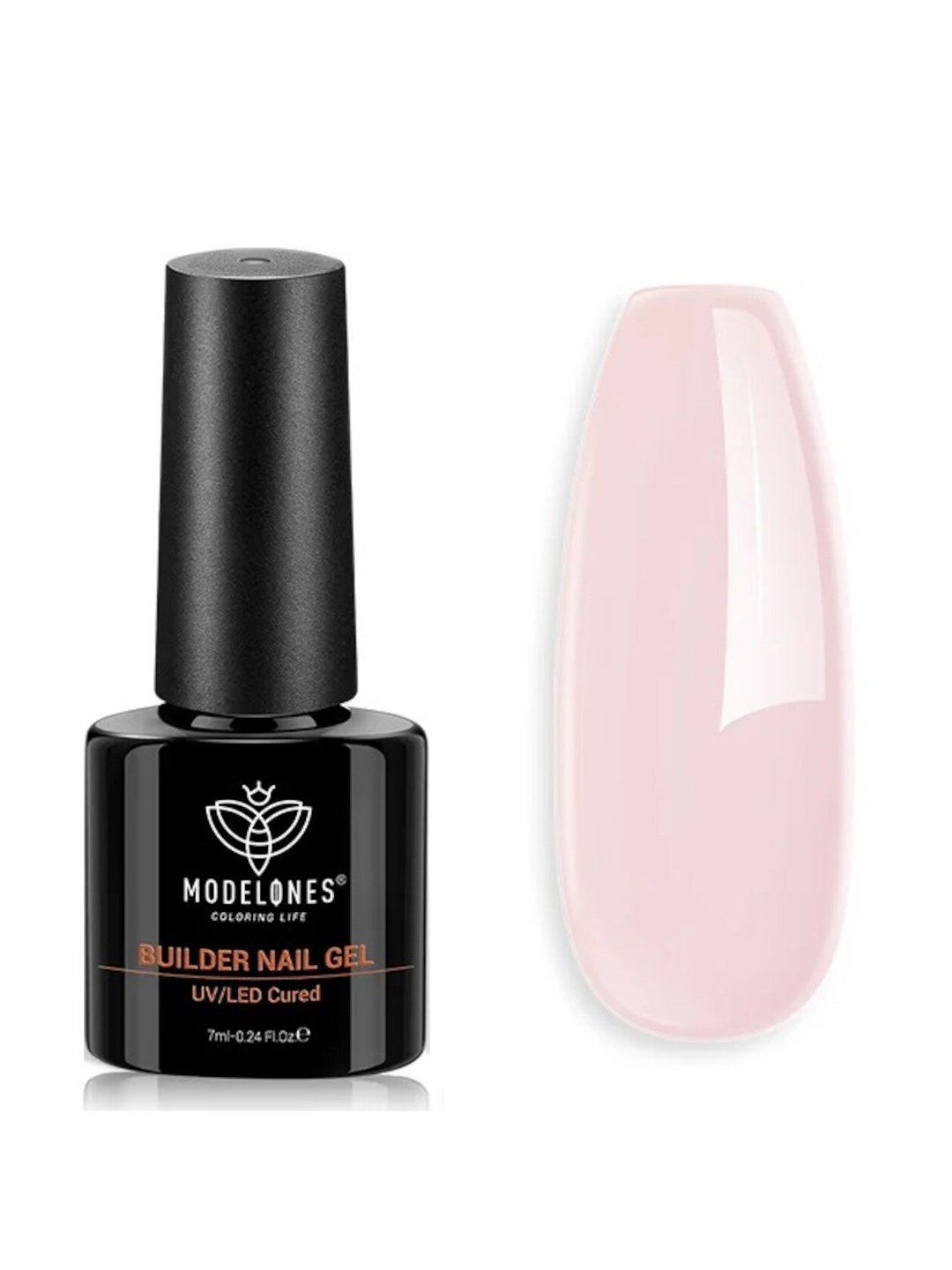 

Modelones 8-In-1 Builder Nail UV LED Long Lasting Gel Nail Polish 7ml - Shade 015, Pink