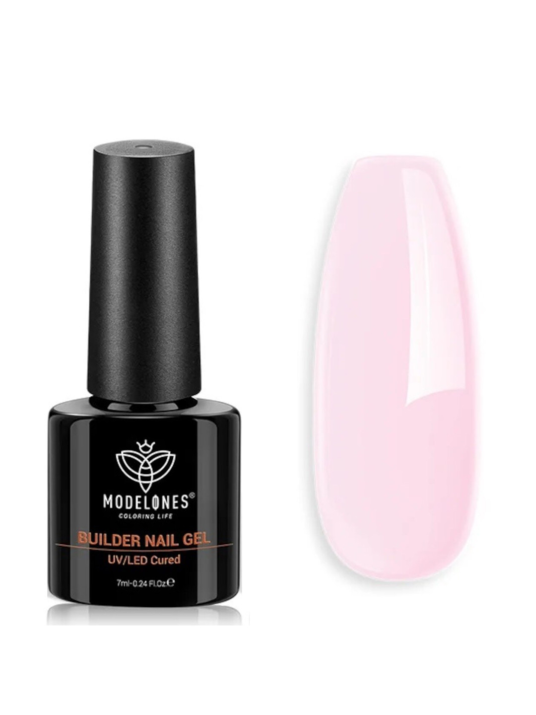 

Modelones 8-In-1 Builder Nail UV LED Long Lasting Gel Nail Polish 7ml - Shade 020, Pink