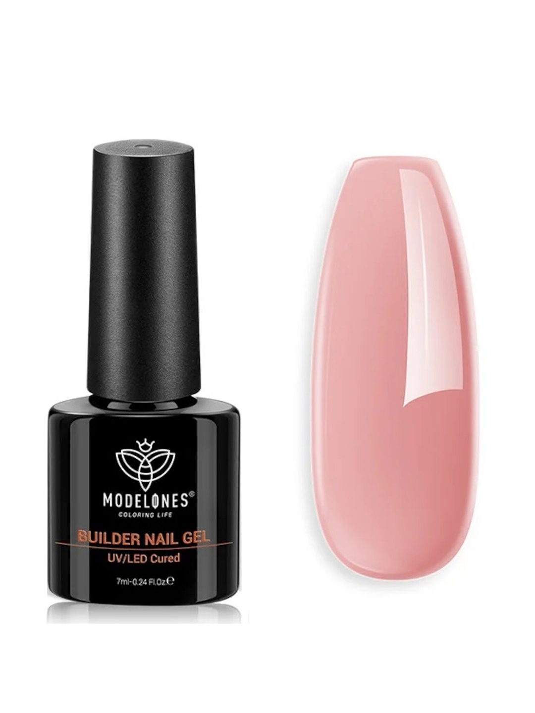 

Modelones 8-In-1 Builder Nail UV LED Long Lasting Gel Nail Polish 7ml - Shade 018, Pink