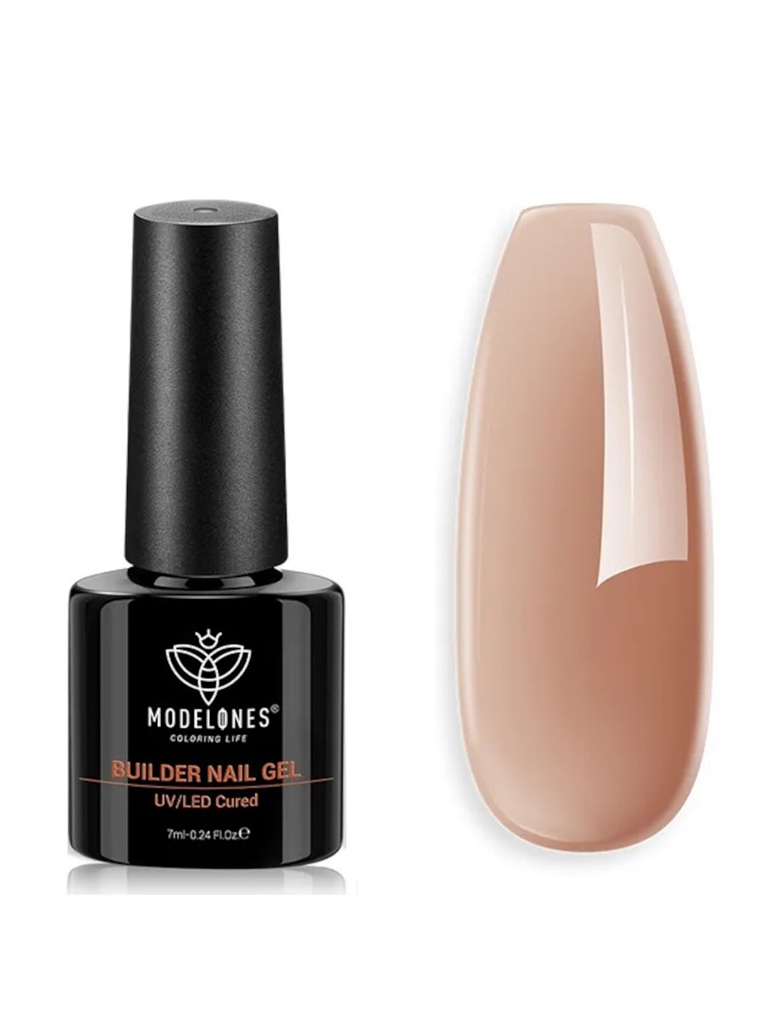 

Modelones 8-In-1 Builder Nail UV LED Long Lasting Gel Nail Polish 7ml - Shade 014, Nude