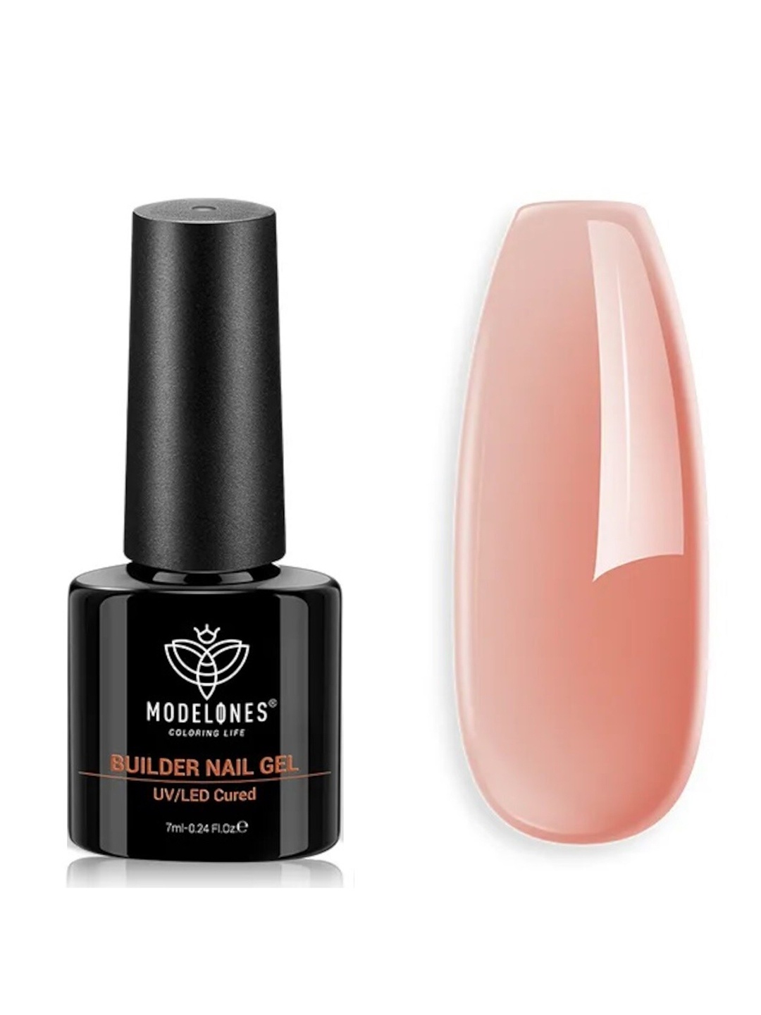 

Modelones 8-In-1 Builder Nail UV LED Long Lasting Gel Nail Polish 7ml - Shade 013, Pink