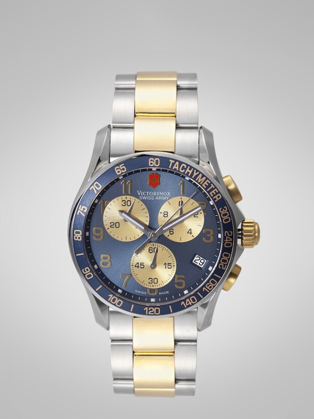 

Victorinox Men Dial & Stainless Steel Straps Analogue Watch 241123, Blue