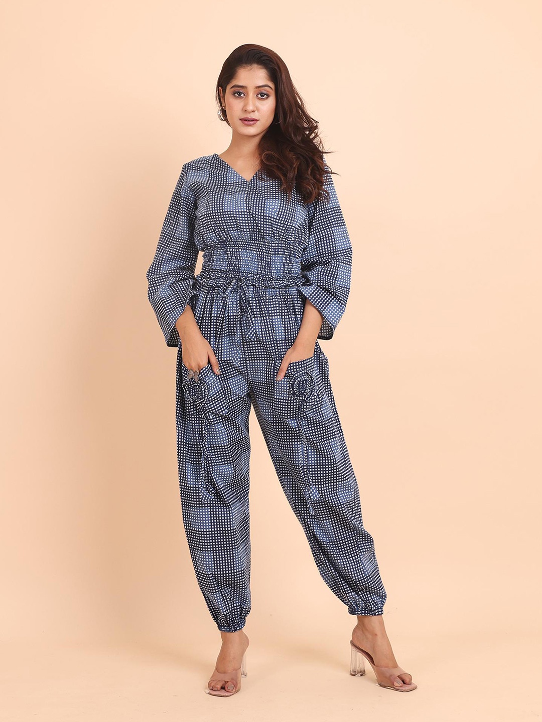 

Disli Printed Top With Joggers, Blue
