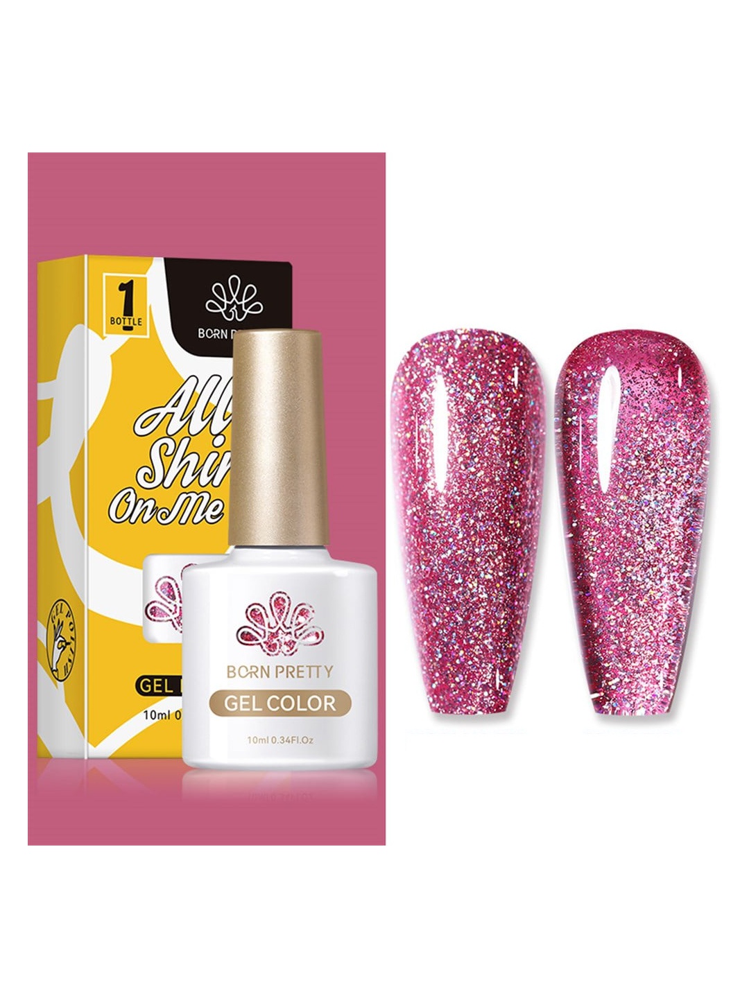 

BORN PRETTY All Shine On Me Nail Gel Polish - 10ml - CG126, Transparent