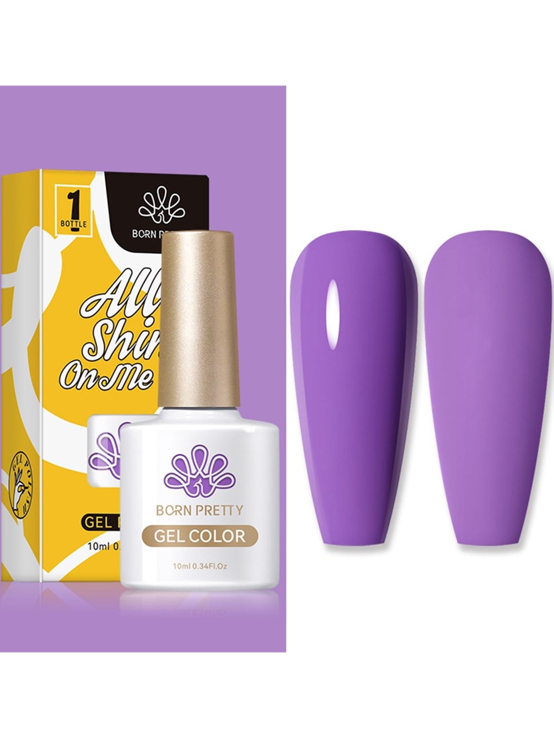 

BORN PRETTY All Shine On Me Nail Gel Polish - 10ml - CG051, Purple