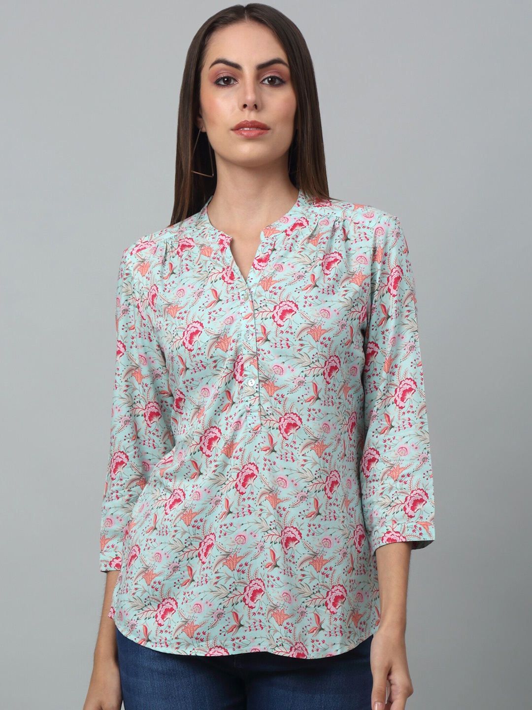 

Cantabil Floral Printed Tunic, Blue