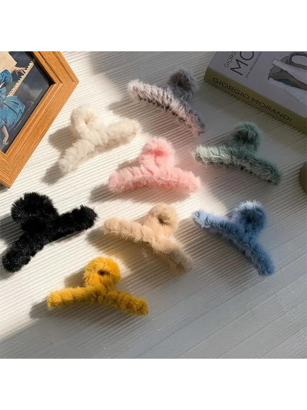 DN Creation Assorted Set of 4 Fur Claw Clip