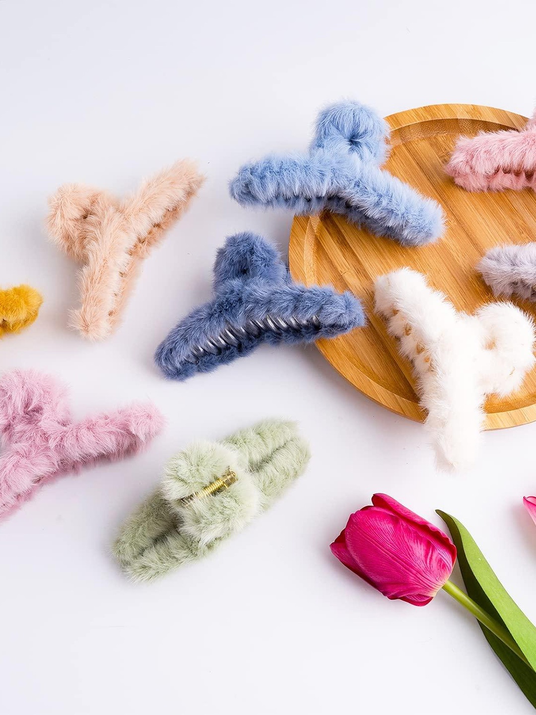 

DN Creation Assorted Set of 3 Fur Claw Clip