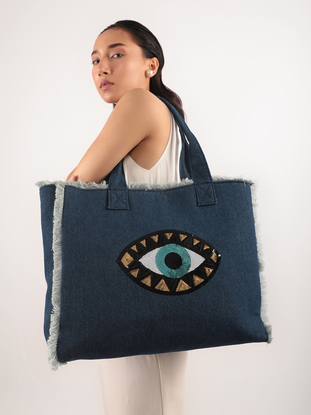 

earthbags Navy Blue Tote Bag