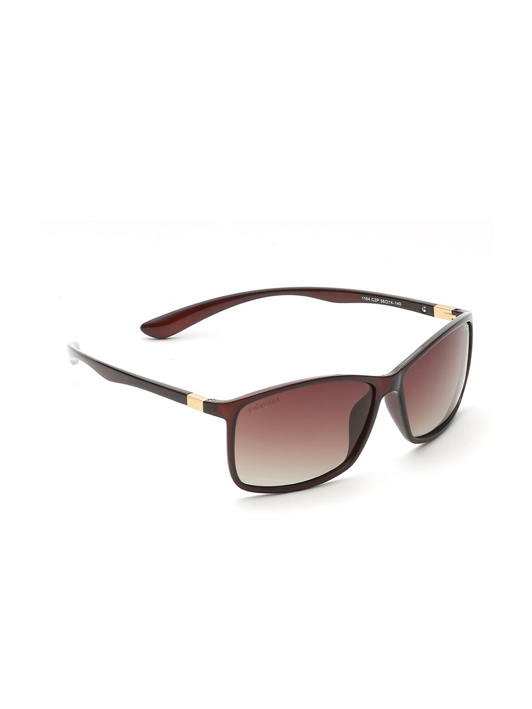 

IRUS by IDEE Men Rectangle Sunglasses with UV Protected Lens, Brown