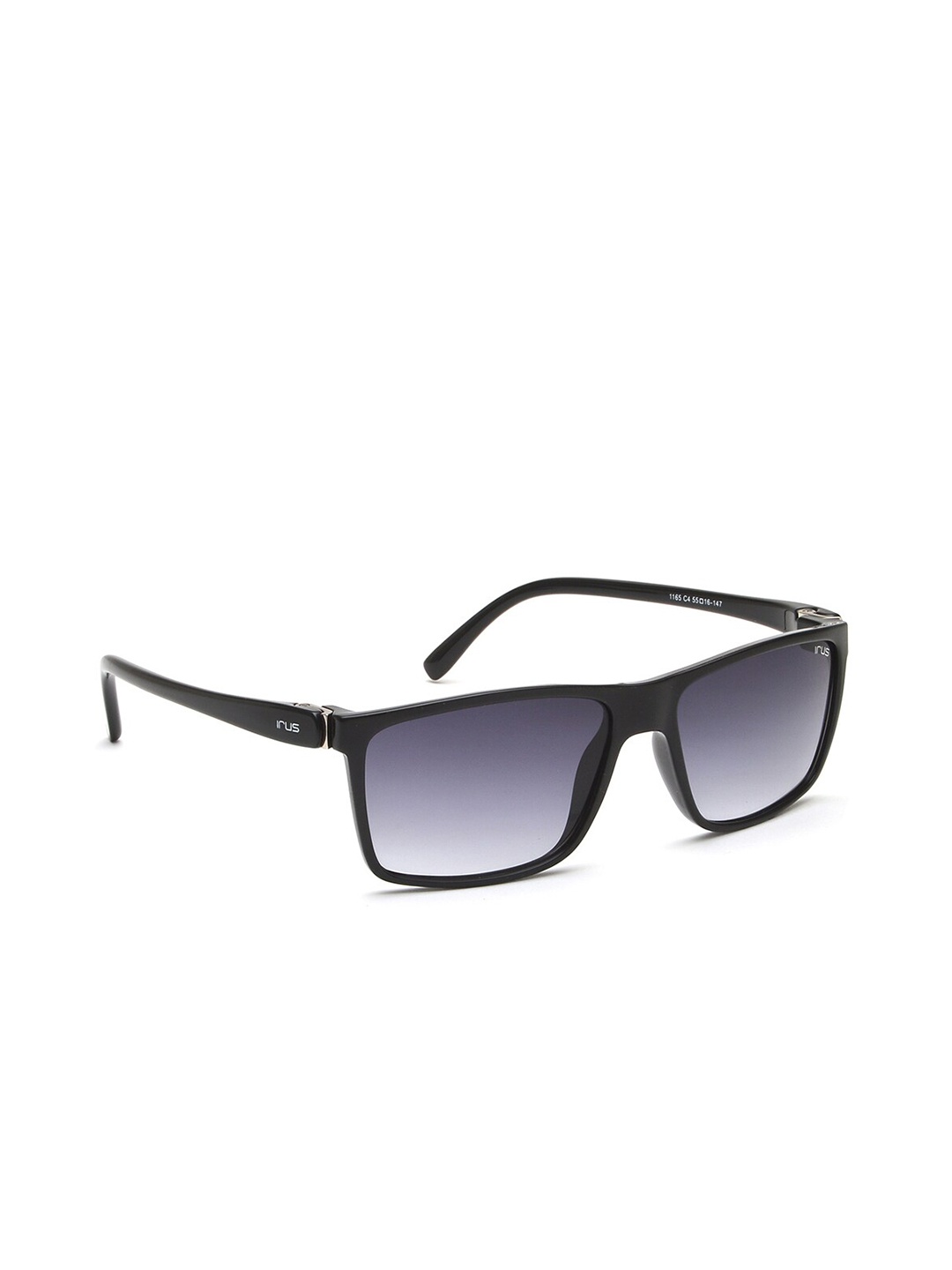 

IRUS by IDEE Men Grey Lens & Black Square Sunglasses with UV Protected Lens