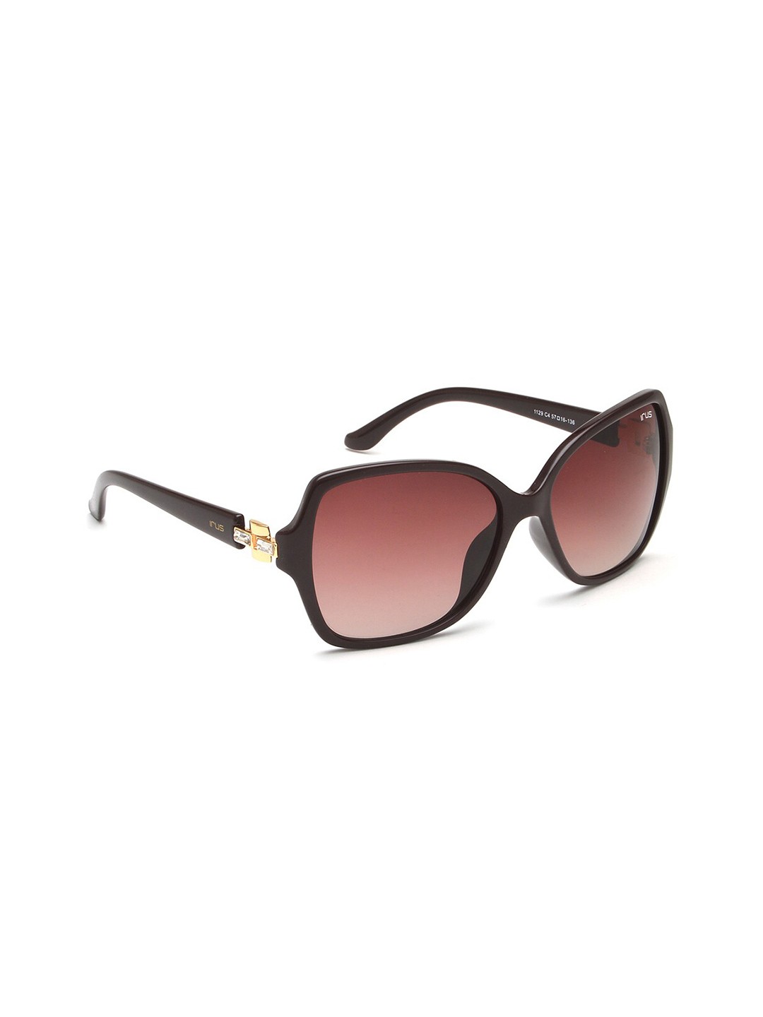 

IRUS by IDEE Women Butterfly Sunglasses with UV Protected Lens, Brown