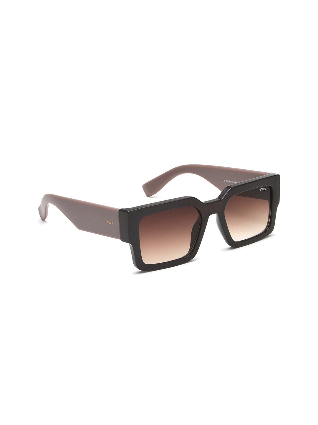 

IRUS by IDEE Women Square Sunglasses With UV Protected Lens IRS1238C2SG, Brown