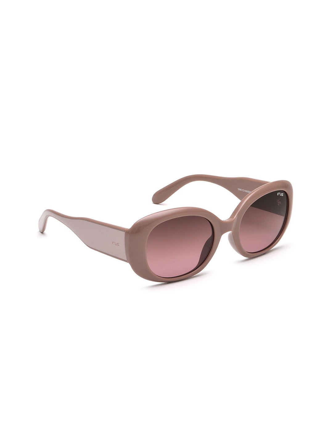 

IRUS by IDEE Women Oval Sunglasses with UV Protected Lens IRS1242C3SG, Pink