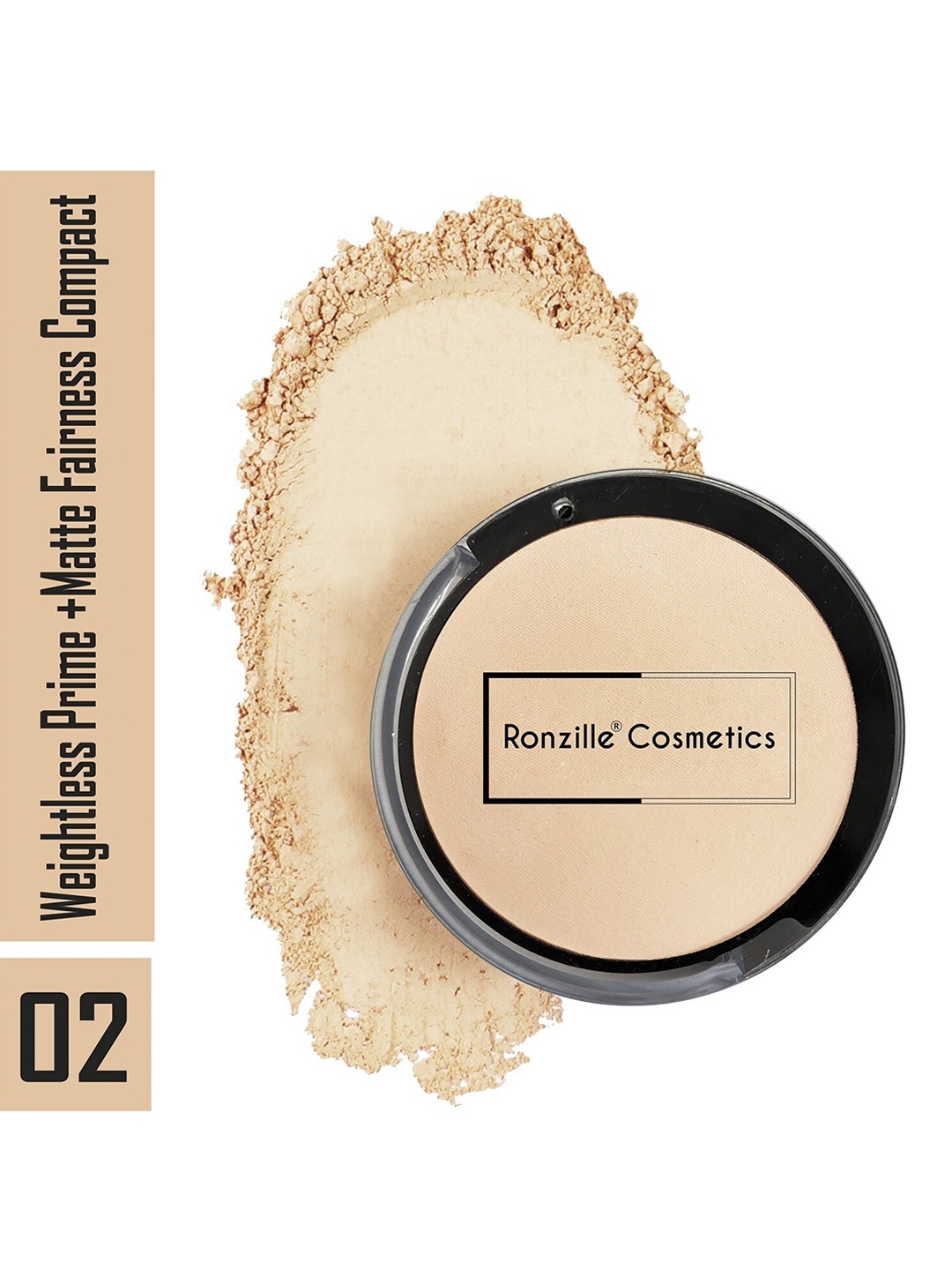 

Ronzille Weightless Prime Matte Fairness Compact 10 g - Desert Sand 02, Nude