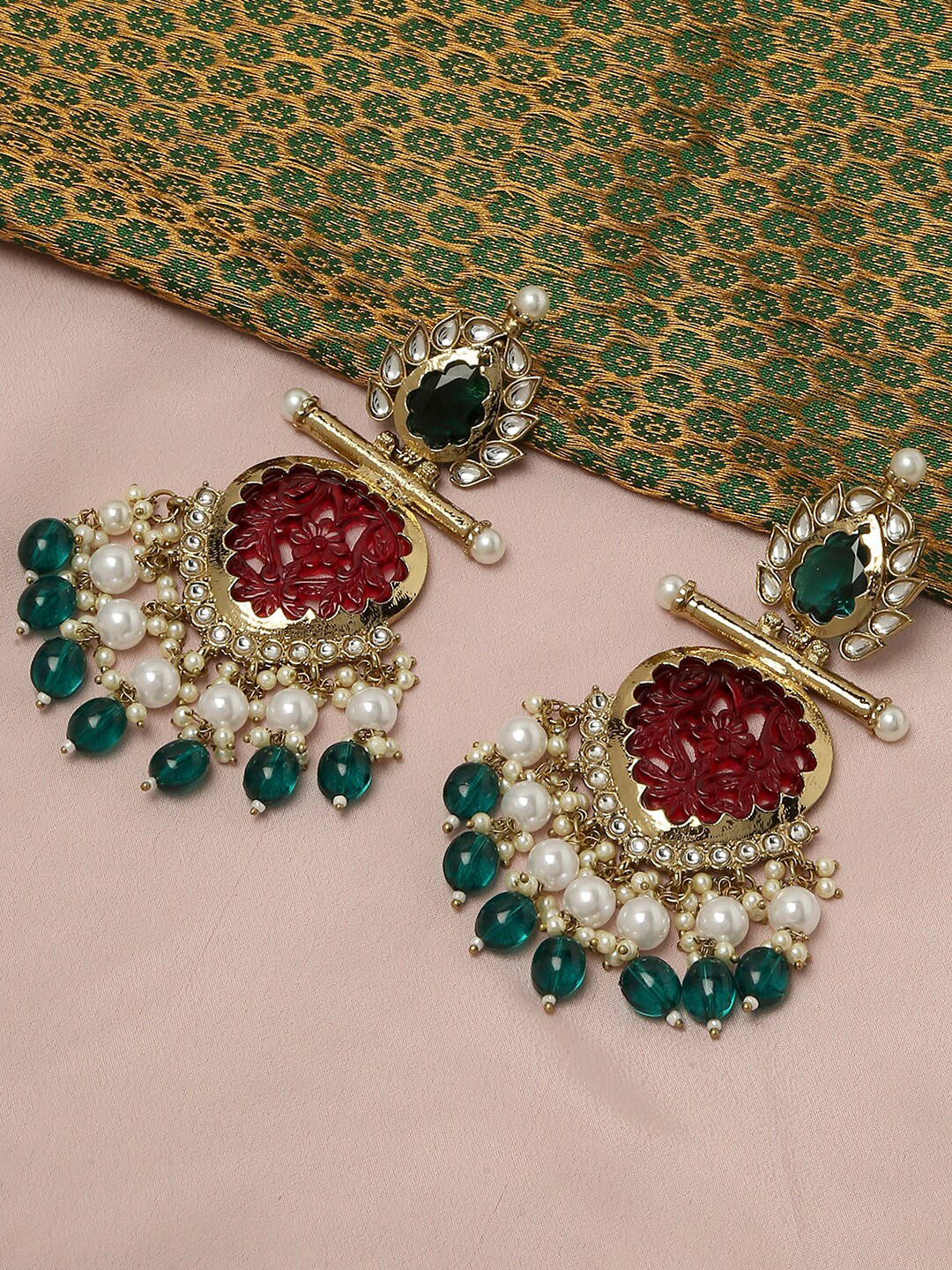 

VATSALYA creation Gold-Plated Classic Drop Earrings
