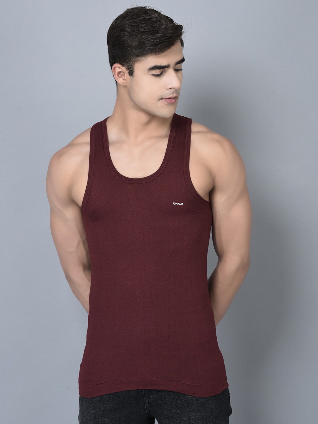

Dollar Bigboss Men Solid Combed Cotton Shrinkless Vest, Assorted